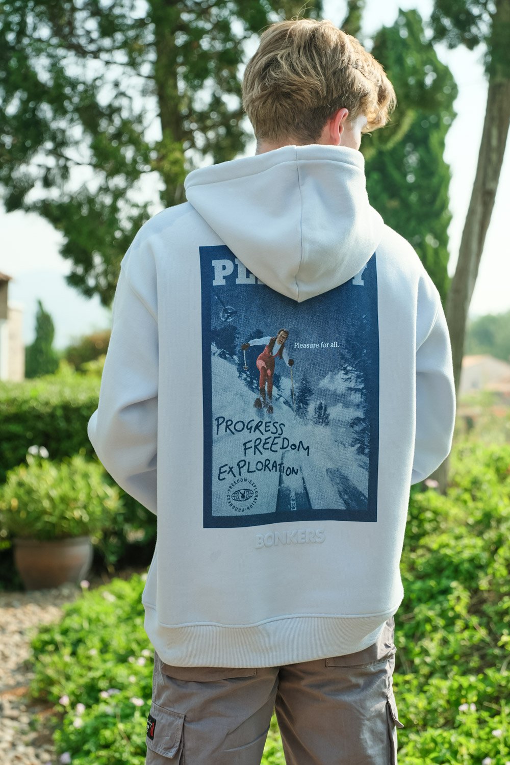 Icy Blue Playboy Hoodie - BonkersCorner