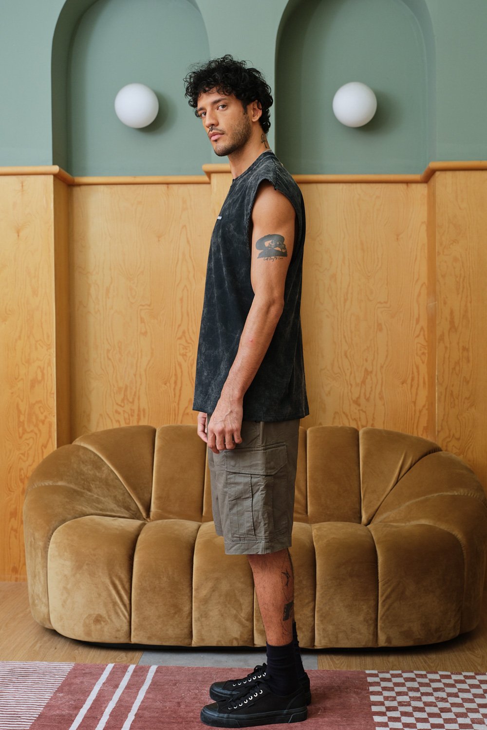 Jet Black Vest Tank - BonkersCorner