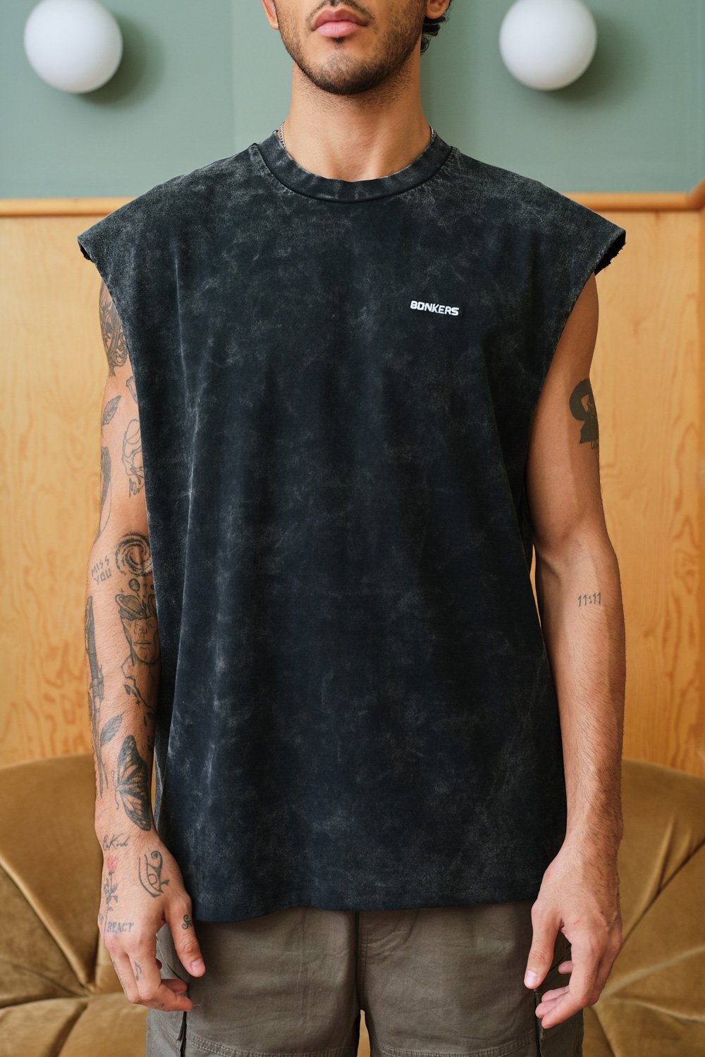 Jet Black Vest Tank - BonkersCorner