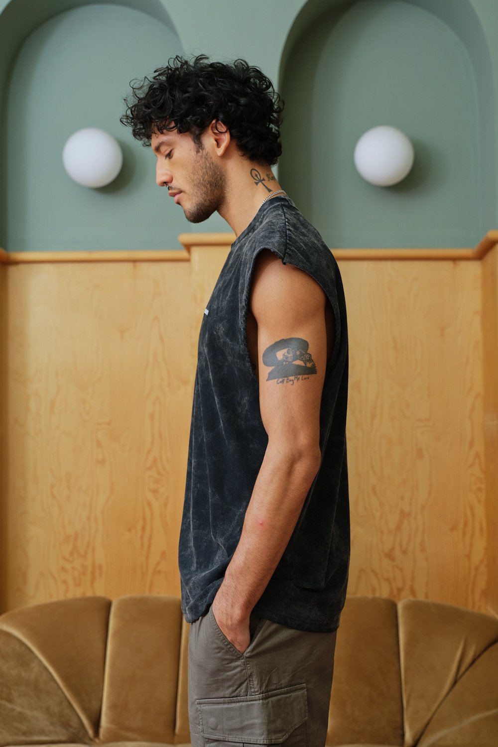 Jet Black Vest Tank - BonkersCorner