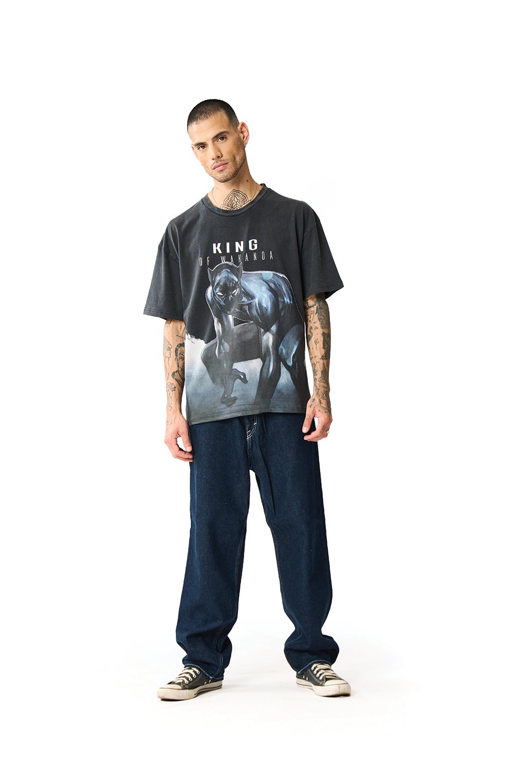 King Of Wakanda Oversized T-shirt - BonkersCorner