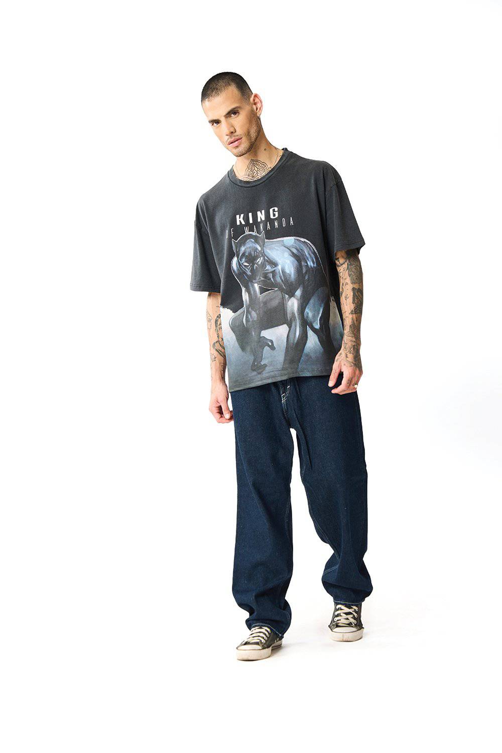 King Of Wakanda Oversized T-shirt - BonkersCorner