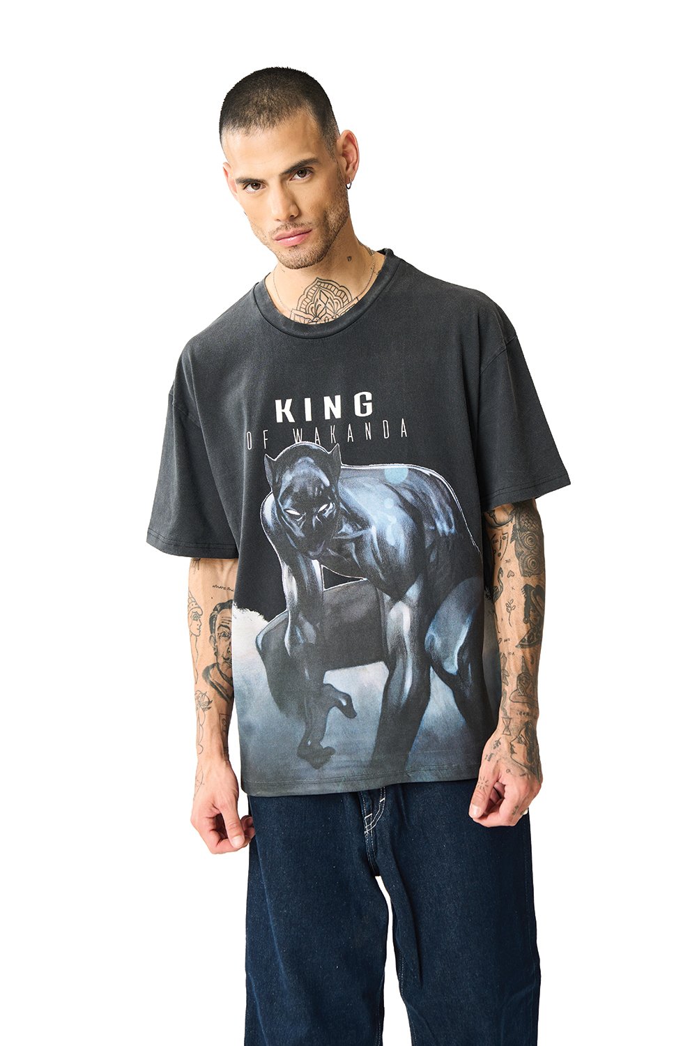 King Of Wakanda Oversized T-shirt - BonkersCorner
