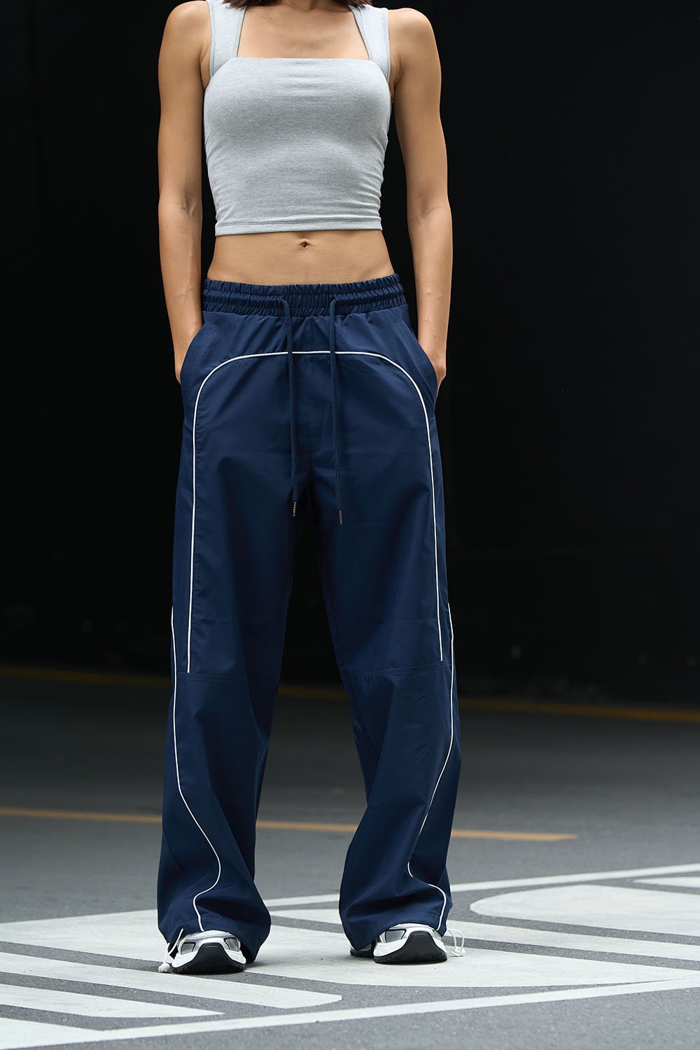 Light Heather Grey Square Neck Top - BonkersCorner