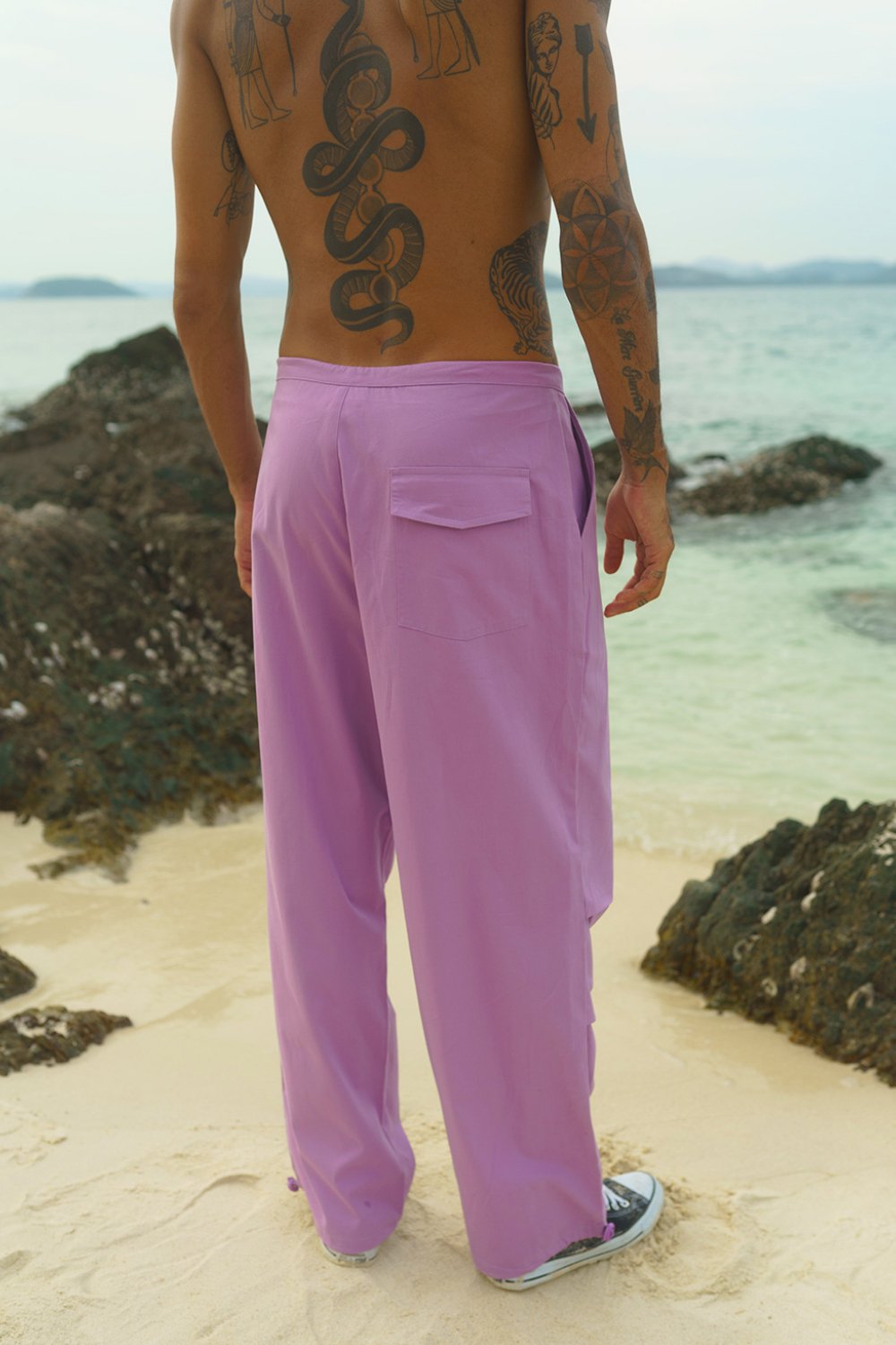 Lilac Parachute Pants - BonkersCorner
