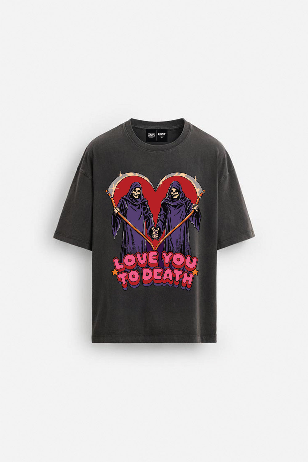Love You To Death Oversized T-Shirt - BonkersCorner