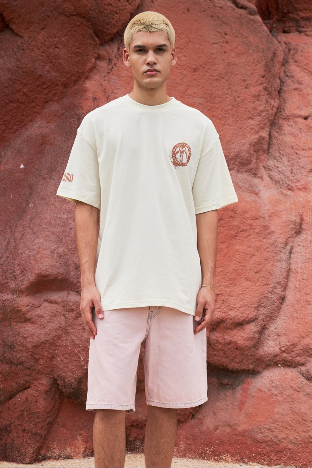 Mandalorian Off White Oversized T-shirt - BonkersCorner