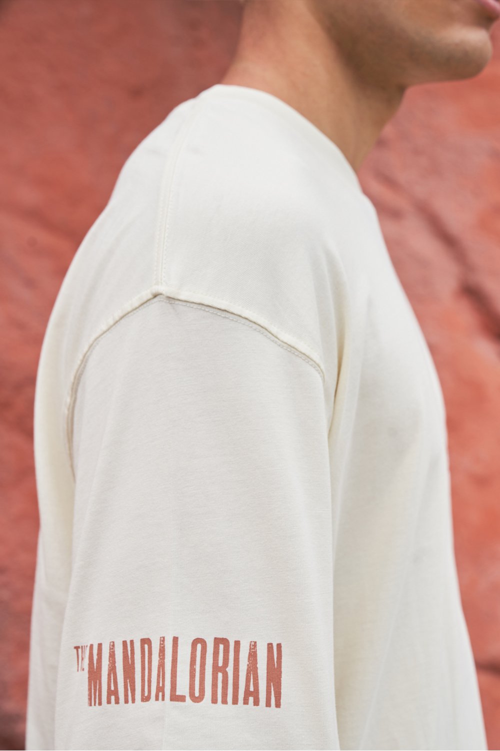 Mandalorian Off White Oversized T-shirt - BonkersCorner