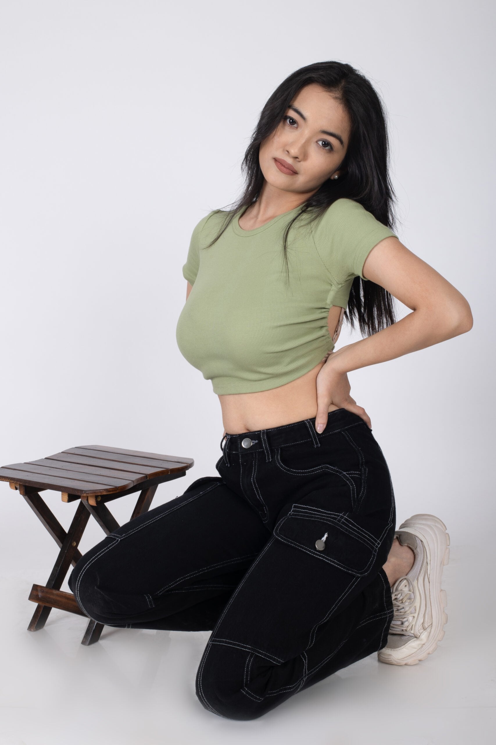 Matcha Backless Tie-Up - BonkersCorner