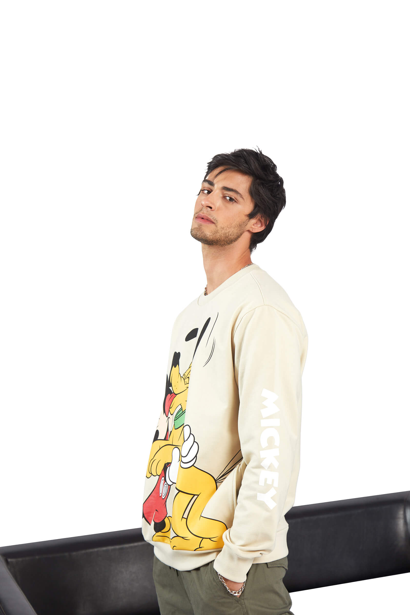 Mickey & Pluto Oversized Sweatshirt - BonkersCorner