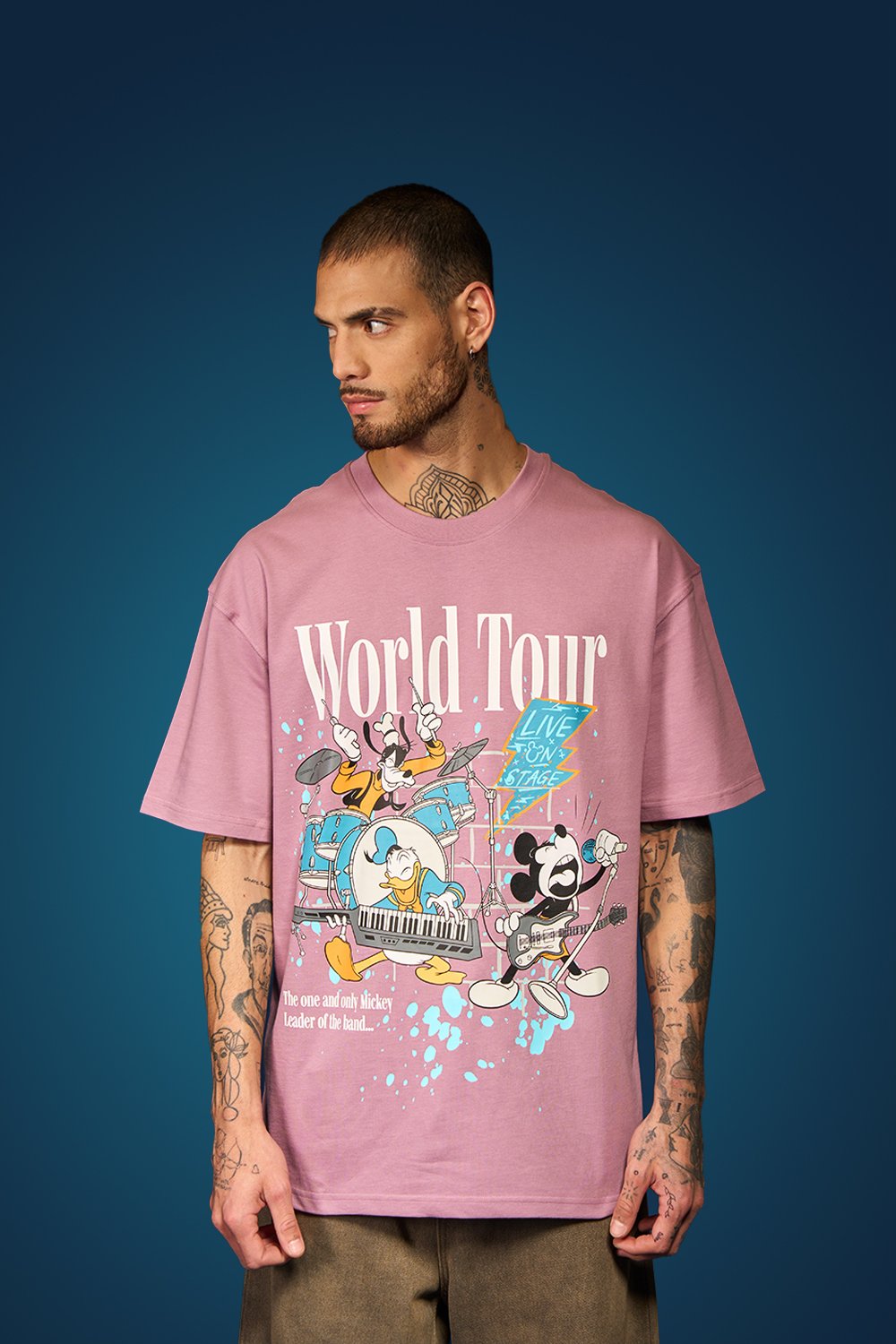 Mickey - World Tour Oversized T-shirt - BonkersCorner