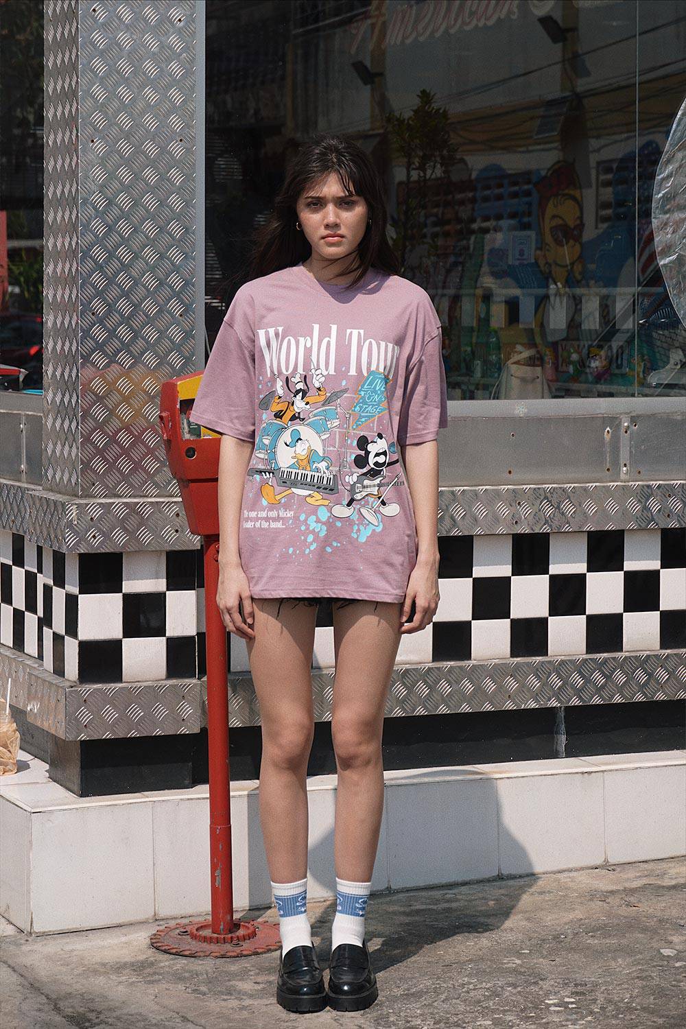 Mickey - World Tour Oversized T-shirt - BonkersCorner