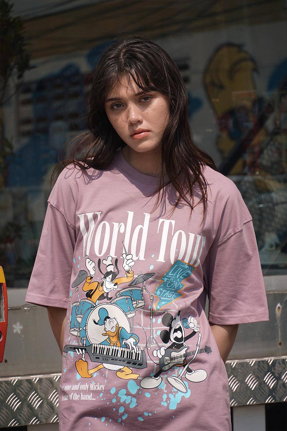 Mickey - World Tour Oversized T-shirt - BonkersCorner