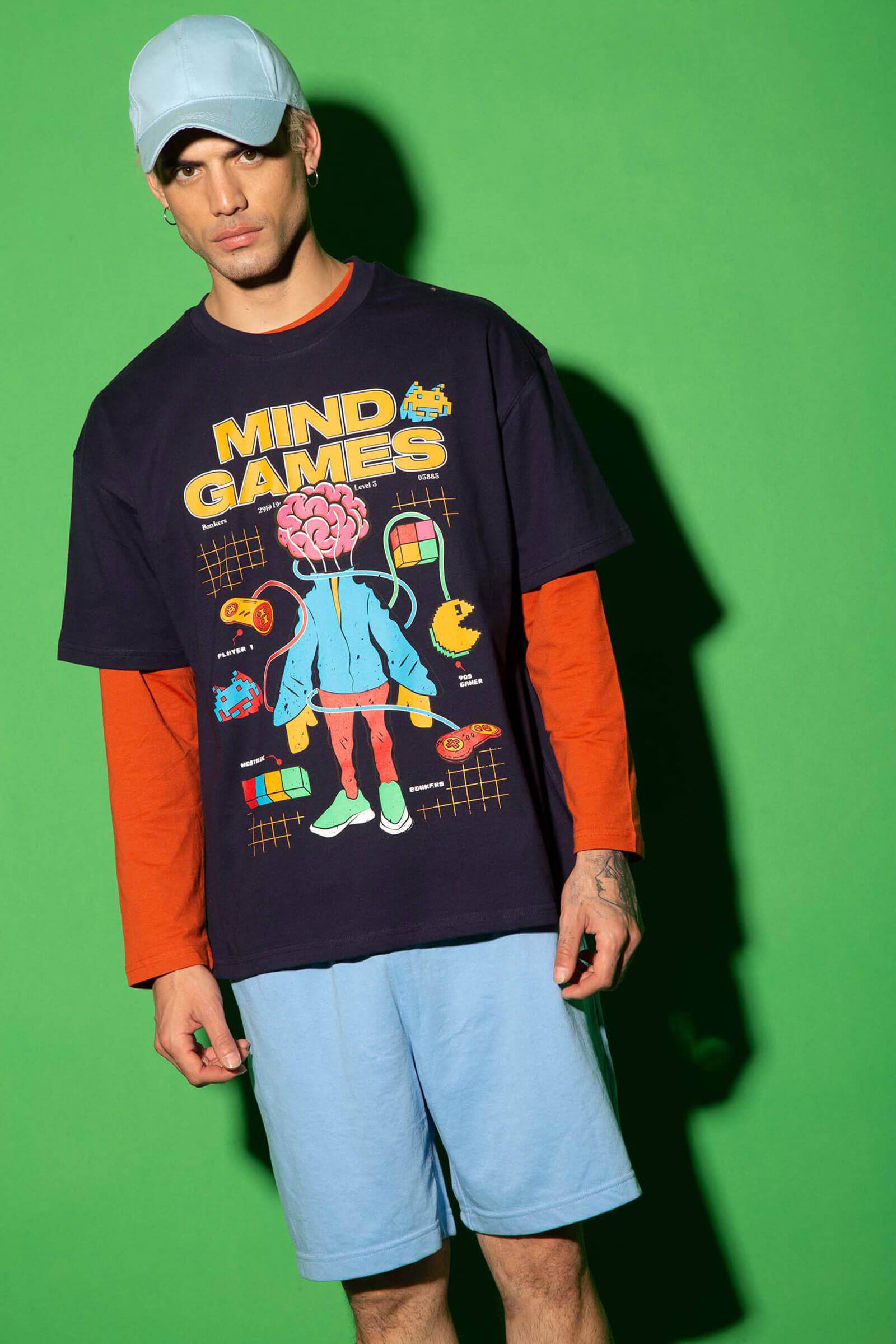 Mind Games Oversized T-Shirt - BonkersCorner