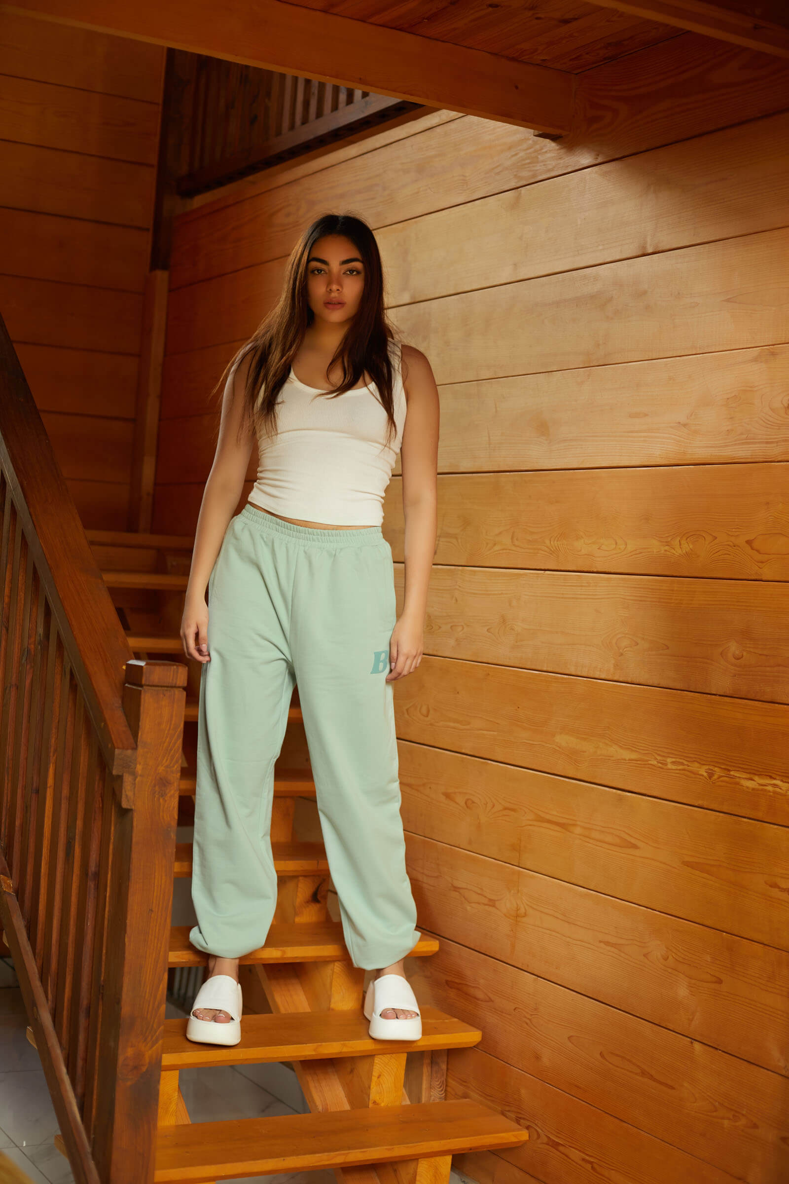 Mint B logo Joggers (Fleece) - BonkersCorner