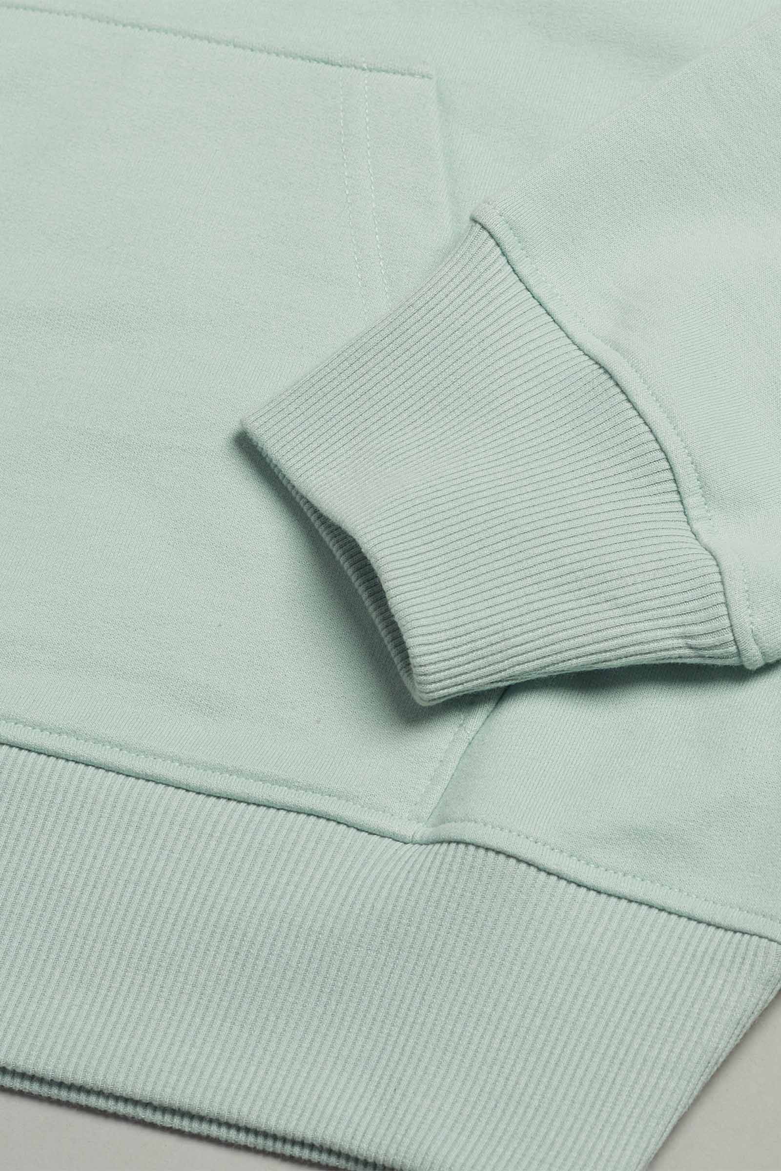 Mint Crop Hoodie - BonkersCorner