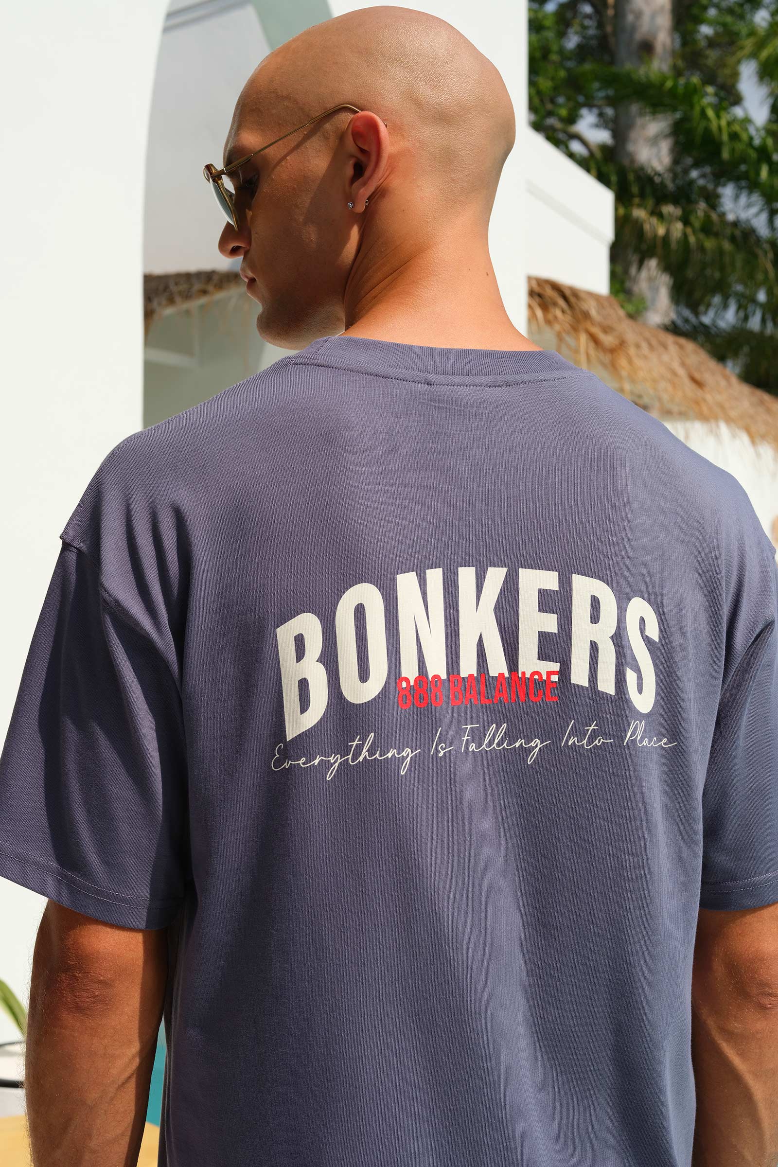 Moonlight Blue 100% Supima Cotton Oversized T-shirt - BonkersCorner