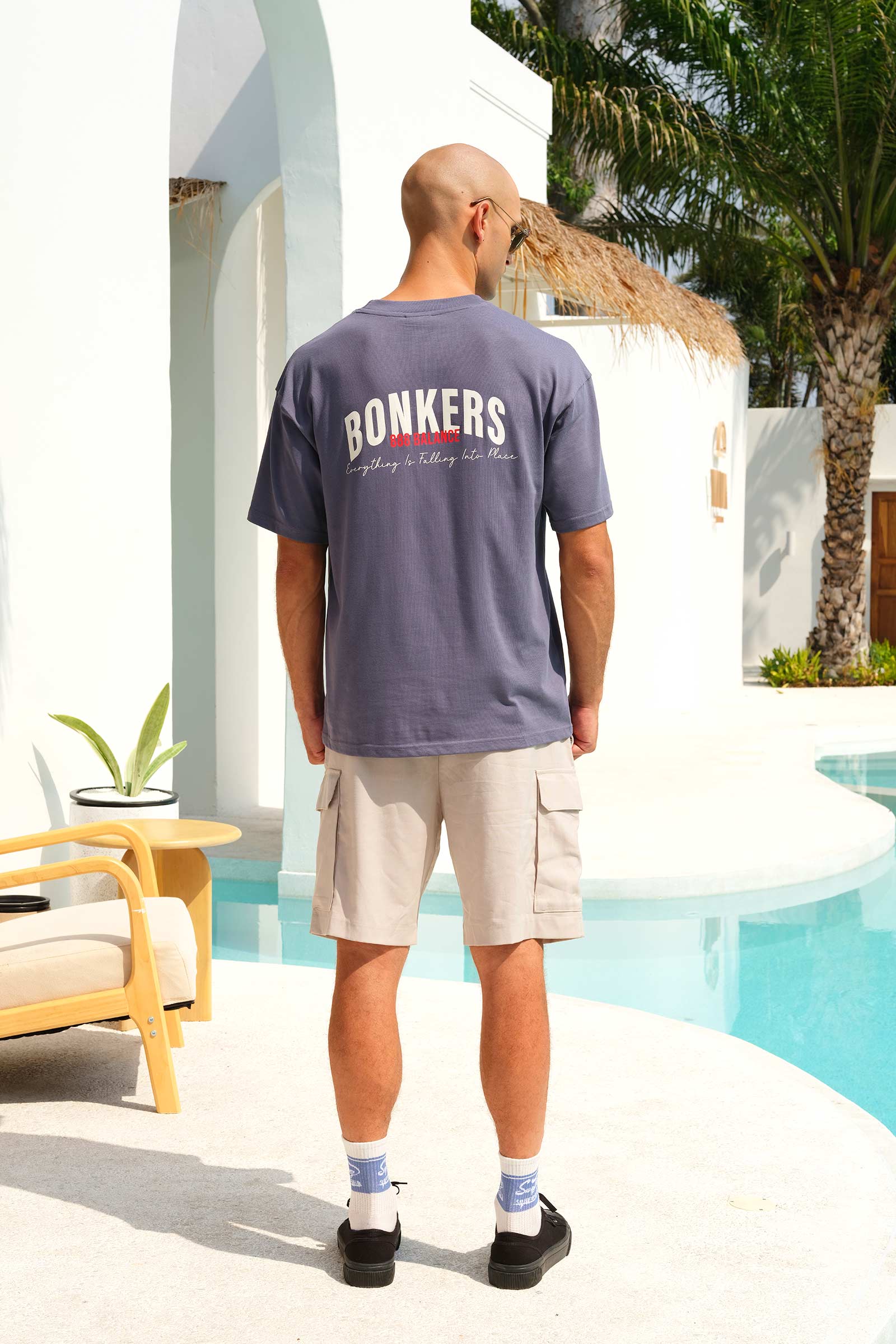 Moonlight Blue 100% Supima Cotton Oversized T-shirt - BonkersCorner