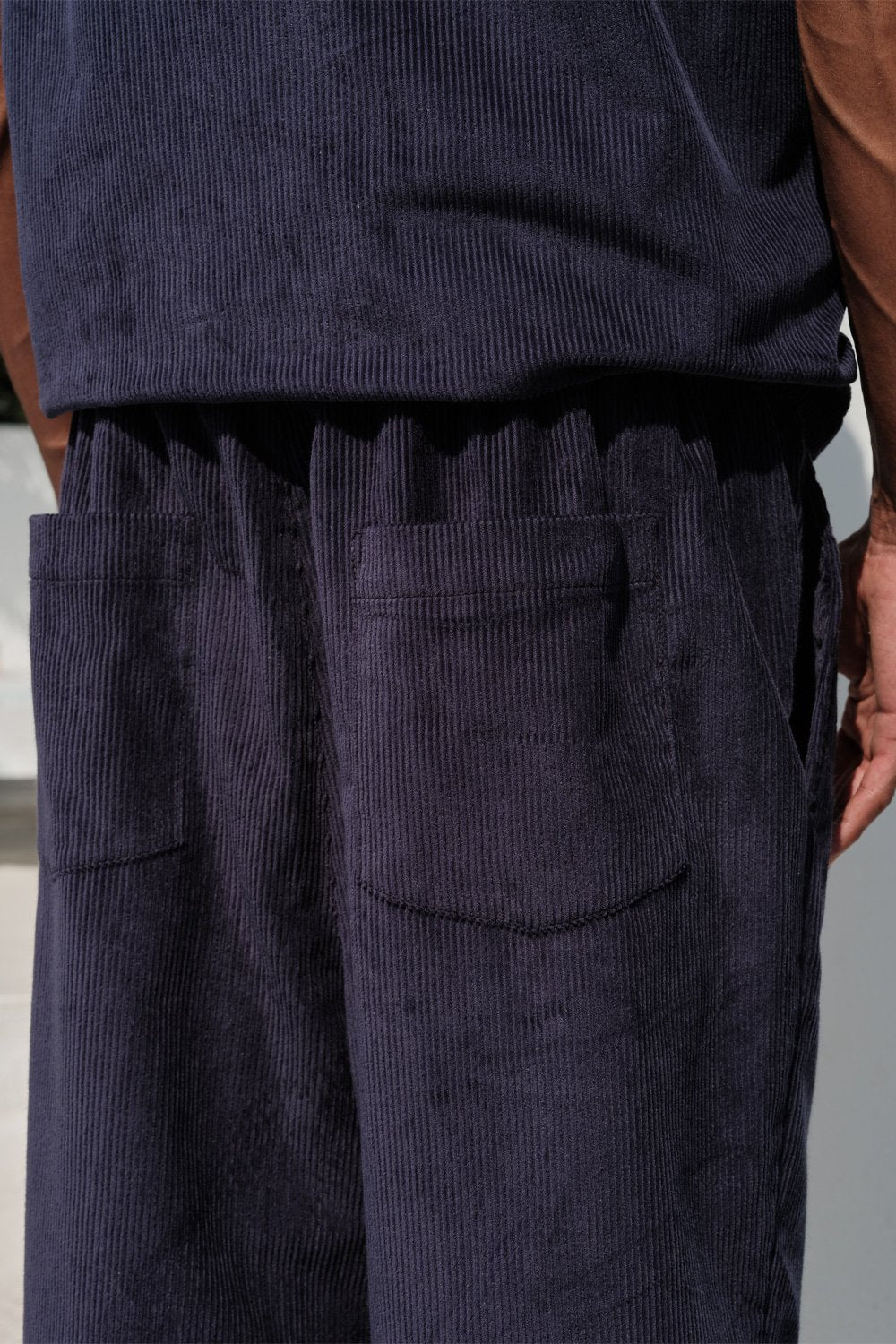 Navy Blue Corduroy Pants - BonkersCorner