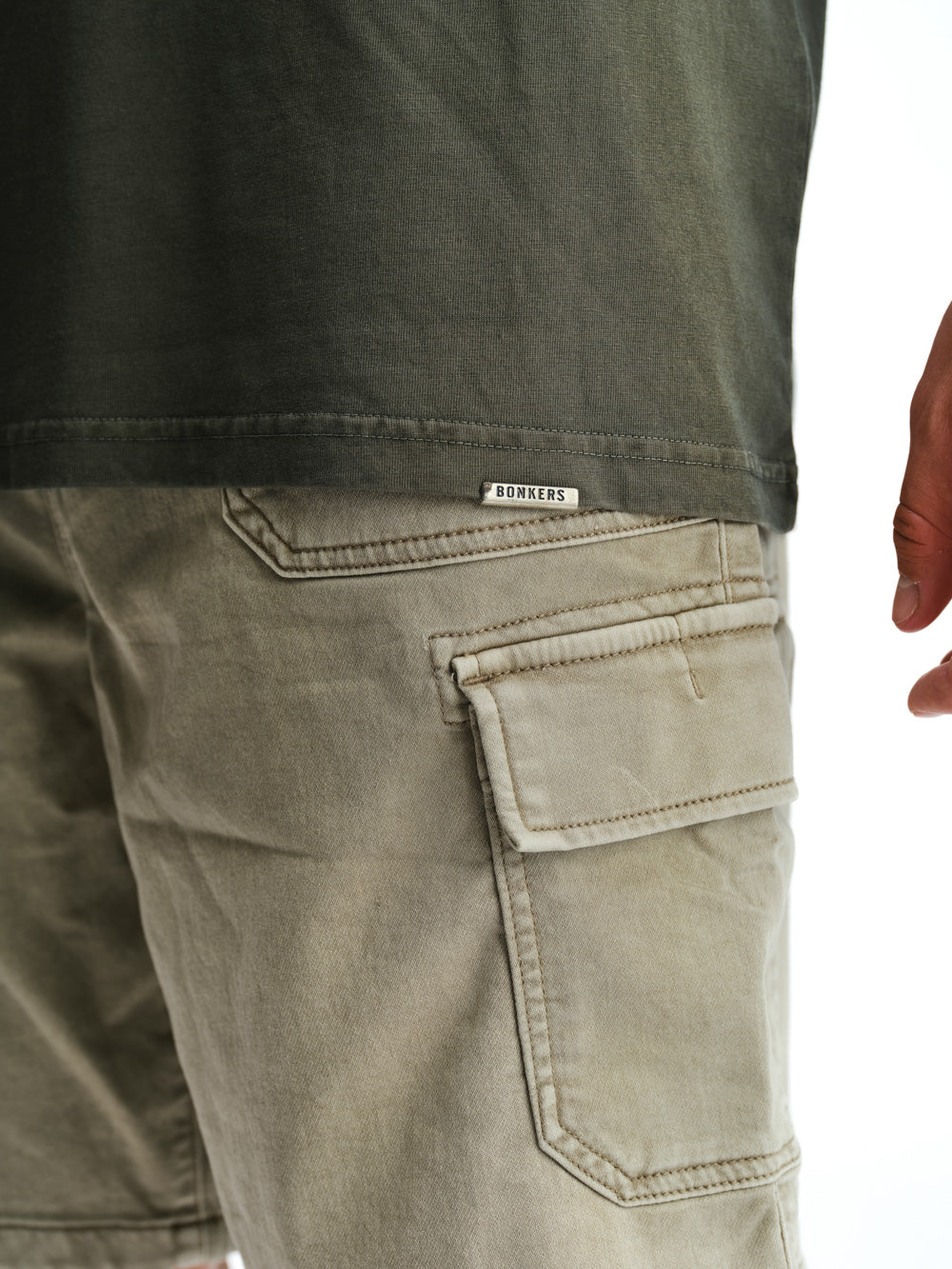 Olive Heavyweight Faded T-shirt - BonkersCorner