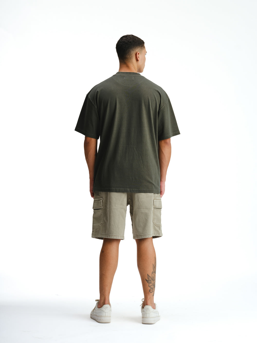 Olive Heavyweight Faded T-shirt - BonkersCorner