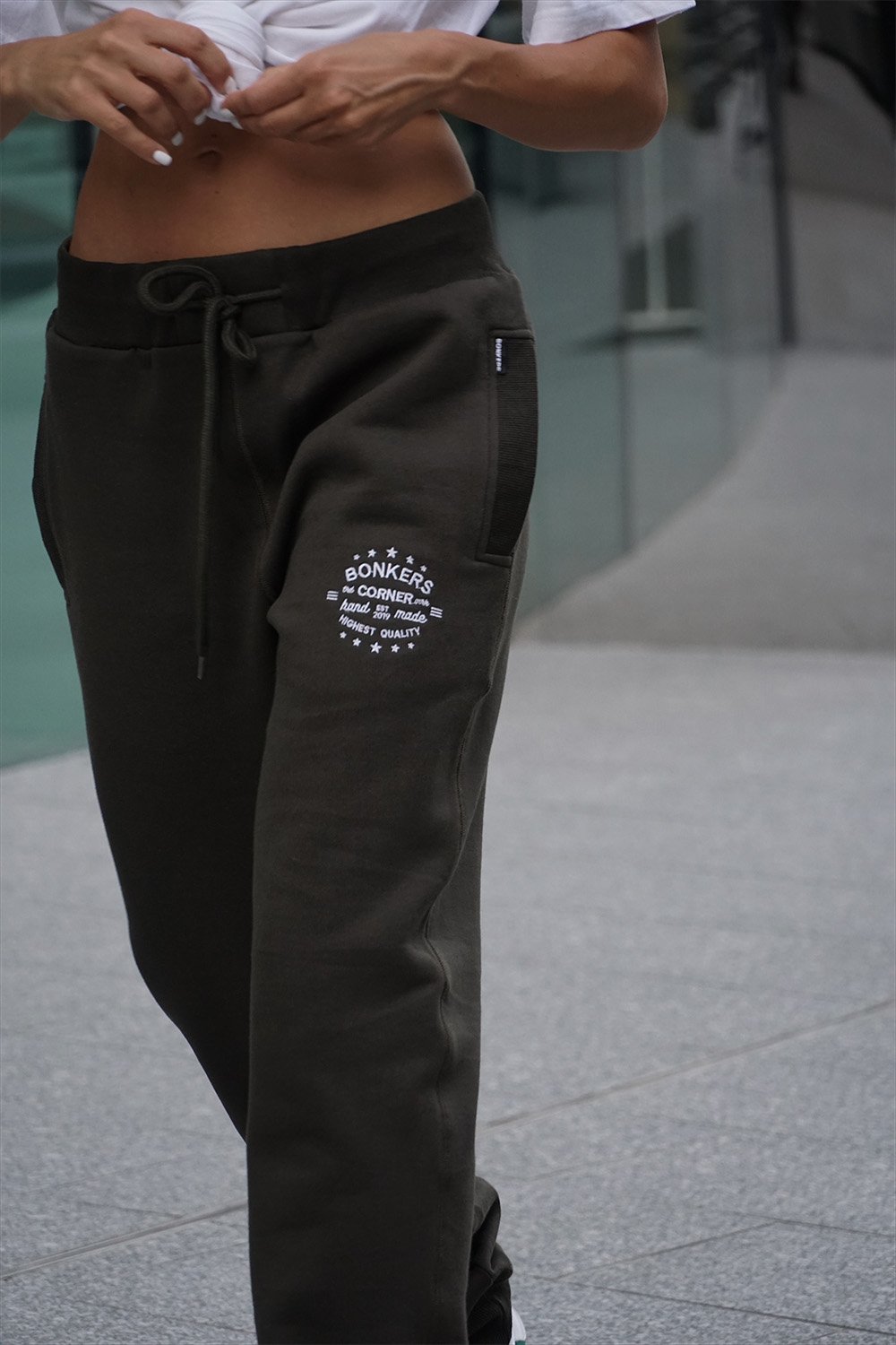 Olive Heavyweight Joggers - BonkersCorner