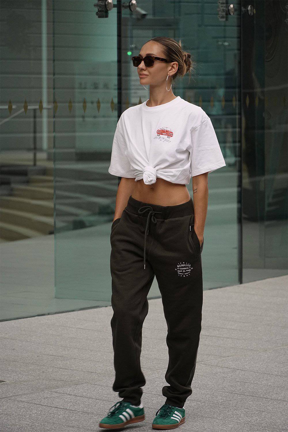 Olive Heavyweight Joggers - BonkersCorner