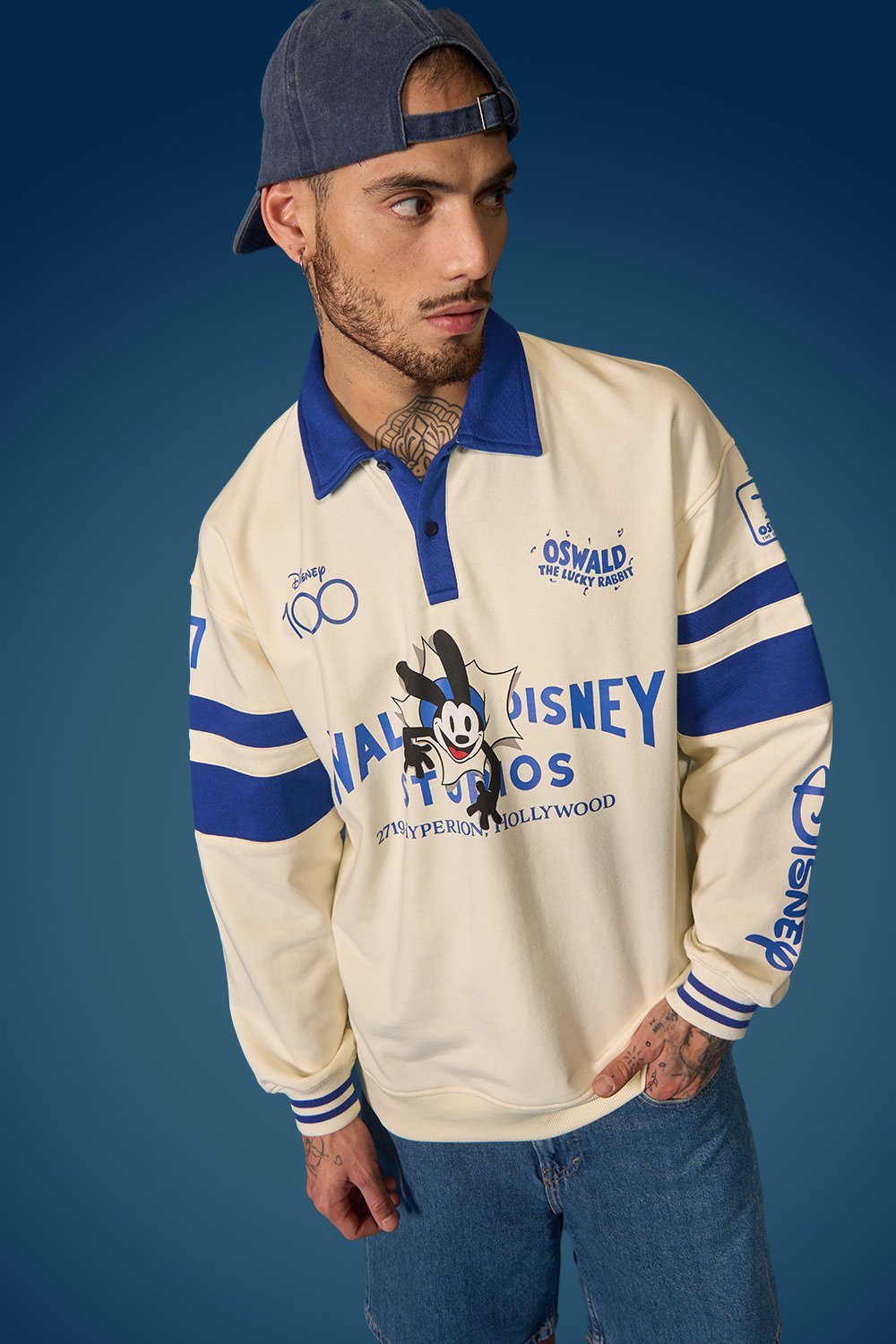 Oswald Oversized Collared Sweatshirt - BonkersCorner