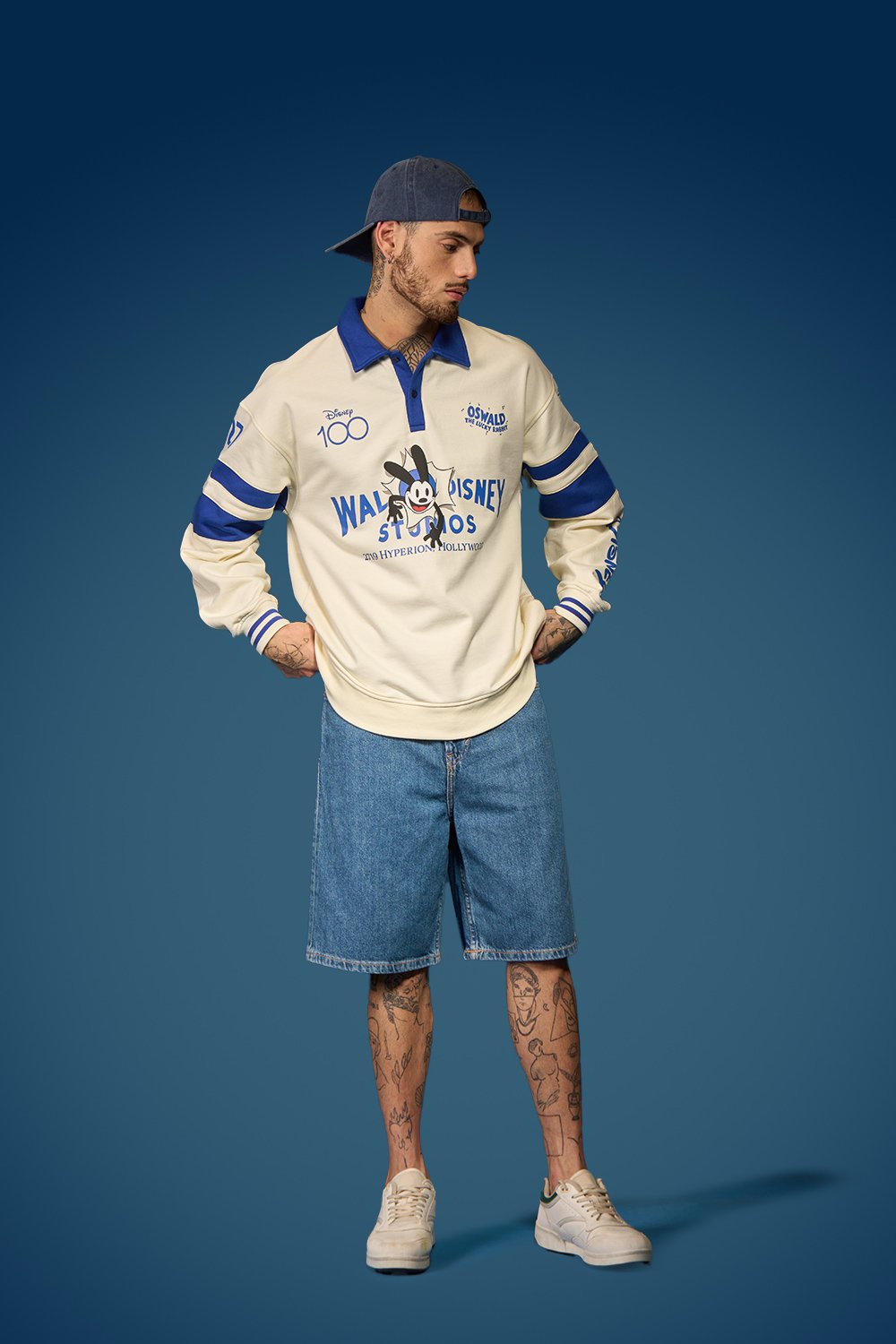 Oswald Oversized Collared Sweatshirt - BonkersCorner