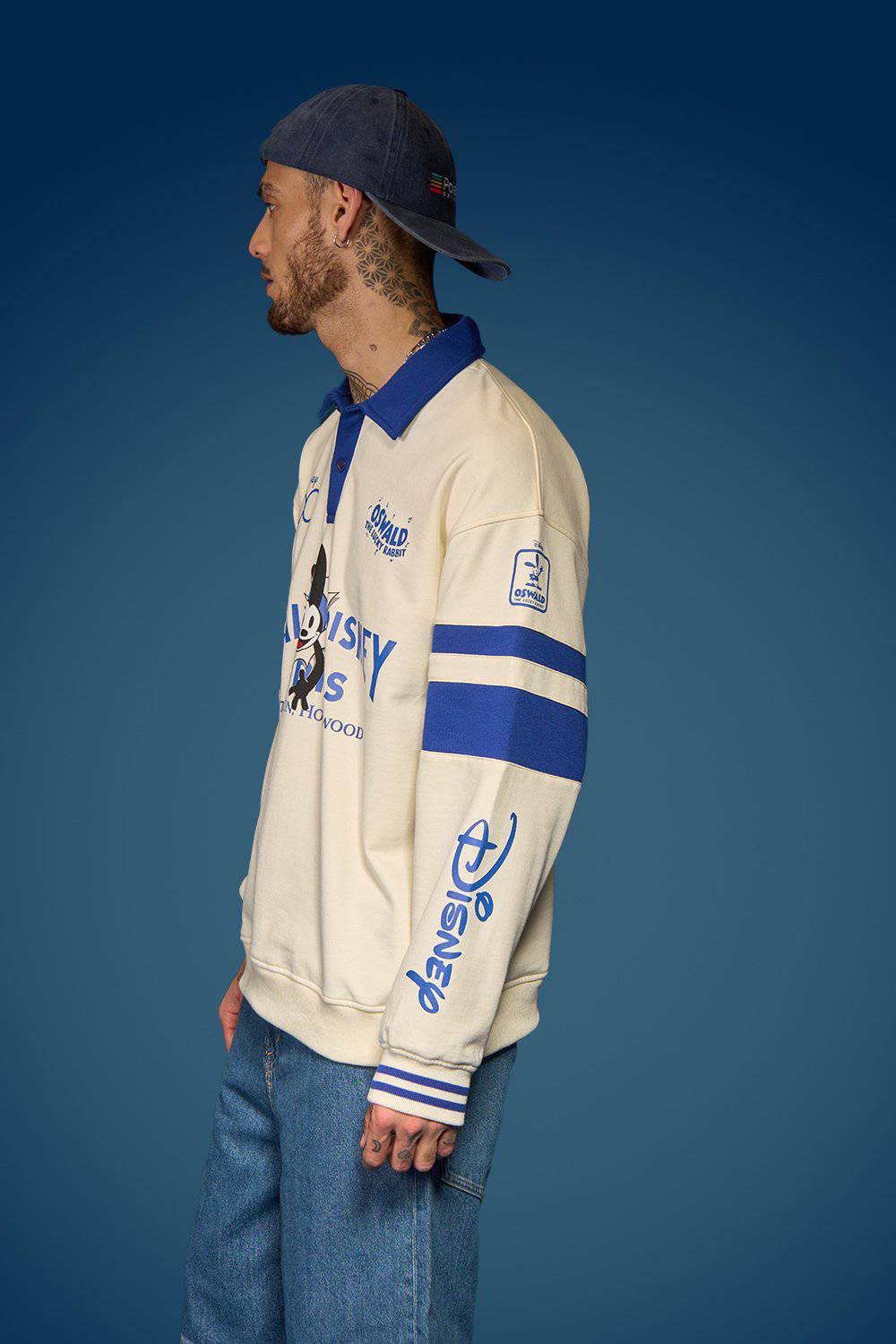 Oswald Oversized Collared Sweatshirt - BonkersCorner