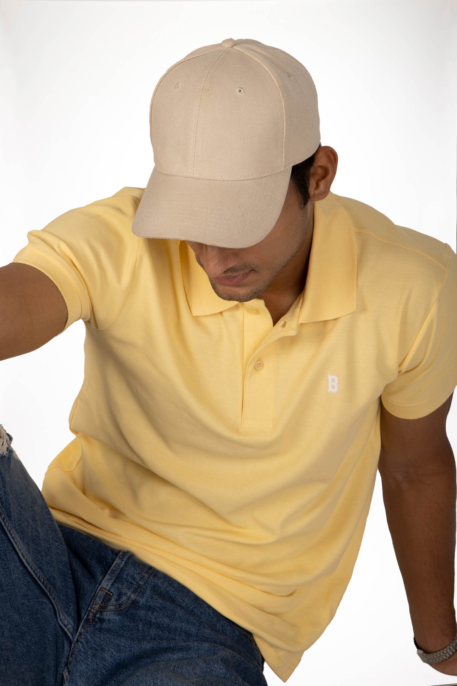 Pastel Yellow Polo - BonkersCorner