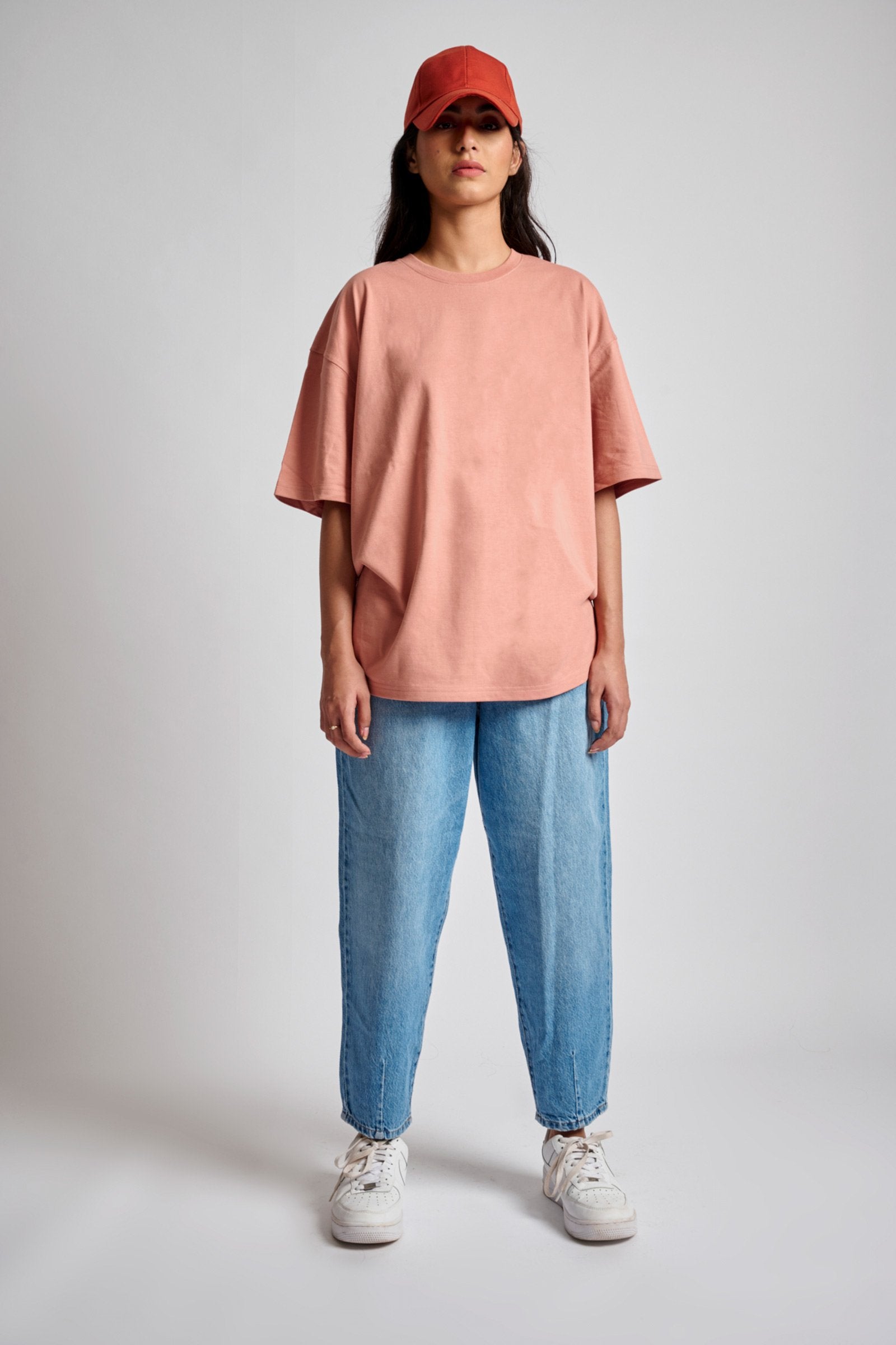 Peach Heavyweight Oversized T-shirt - BonkersCorner