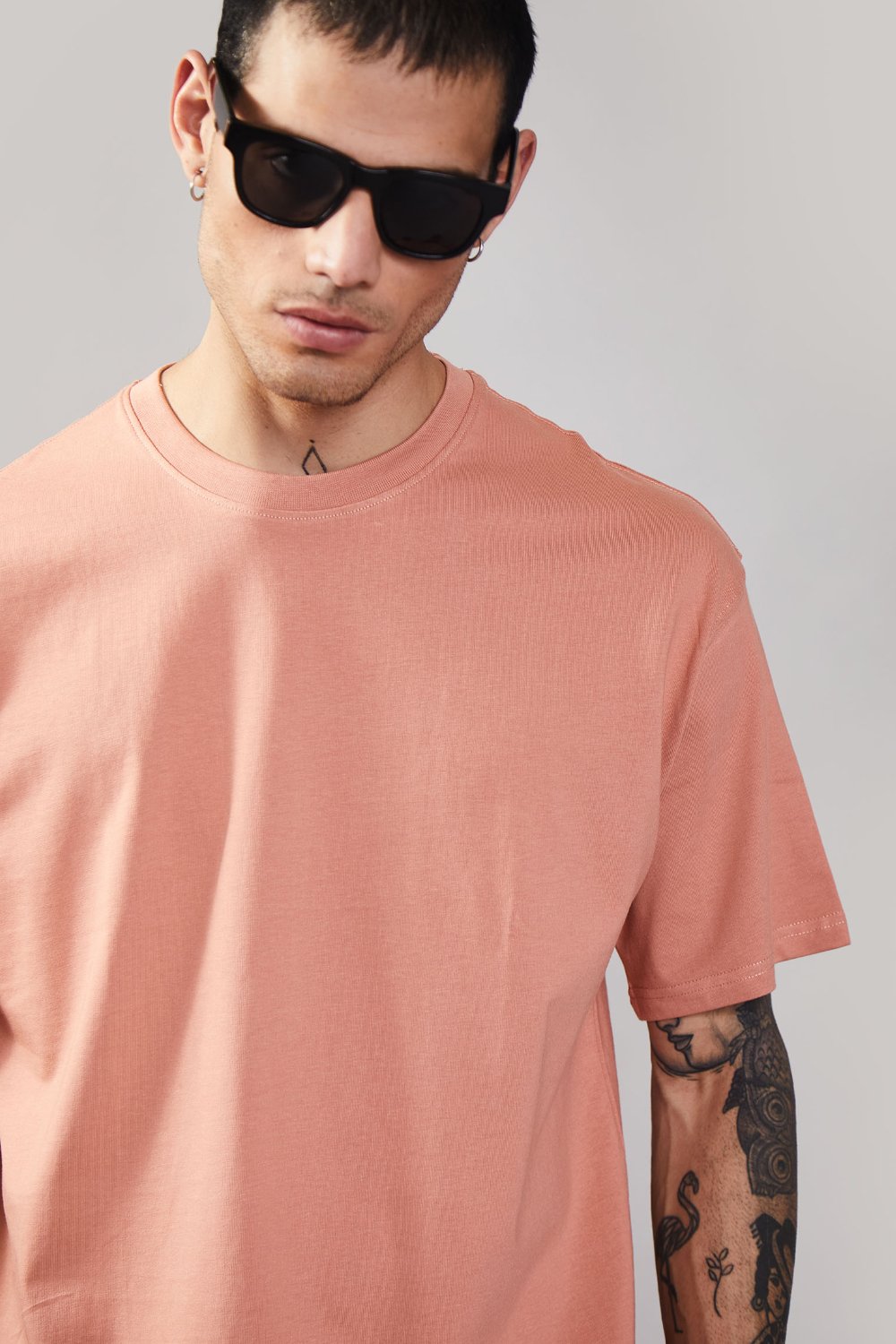 Peach Heavyweight Oversized T-shirt - BonkersCorner