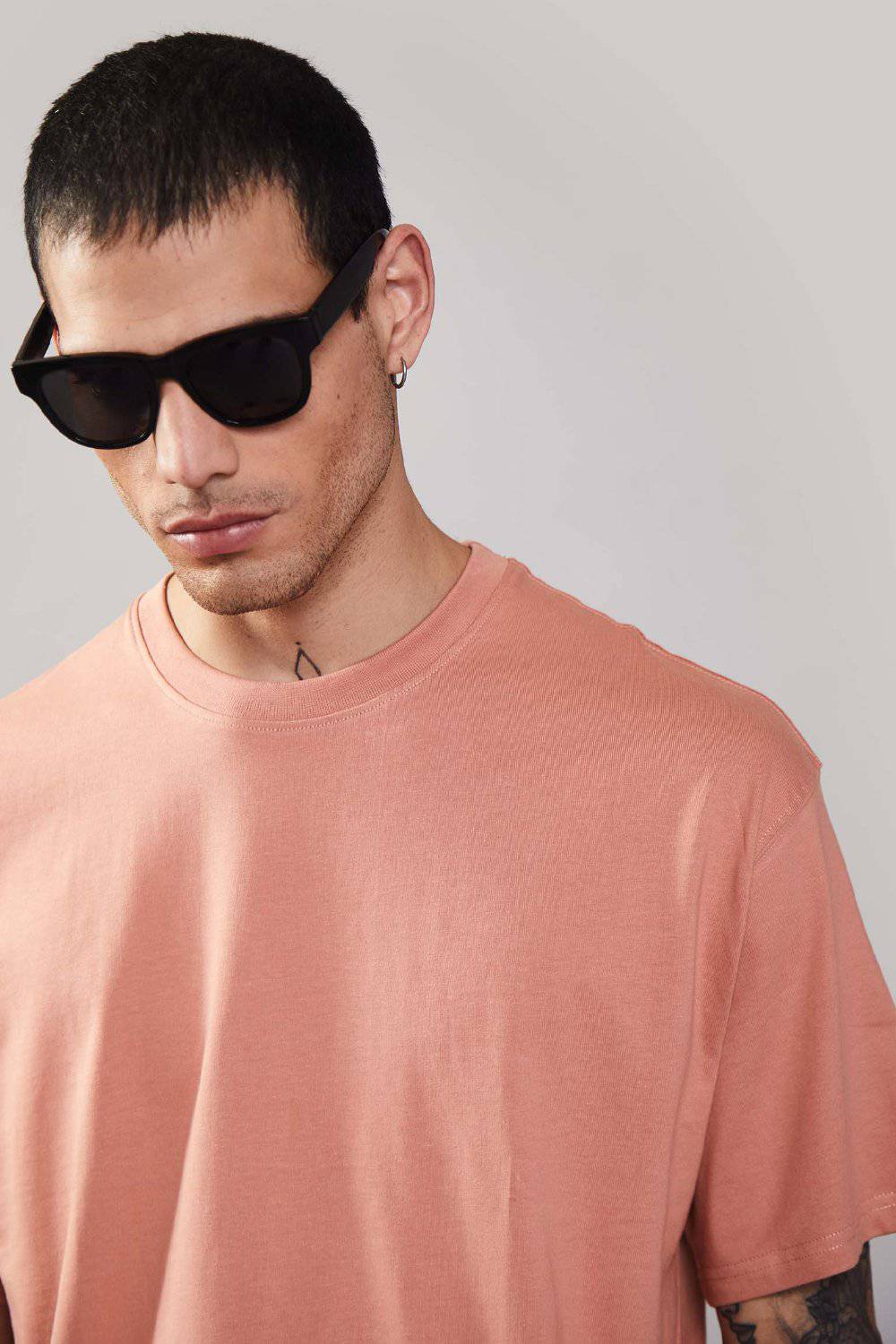 Peach Heavyweight Oversized T-shirt - BonkersCorner