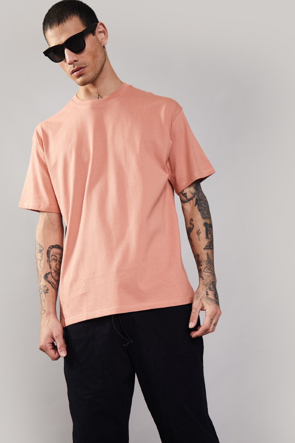 Peach Heavyweight Oversized T-shirt - BonkersCorner