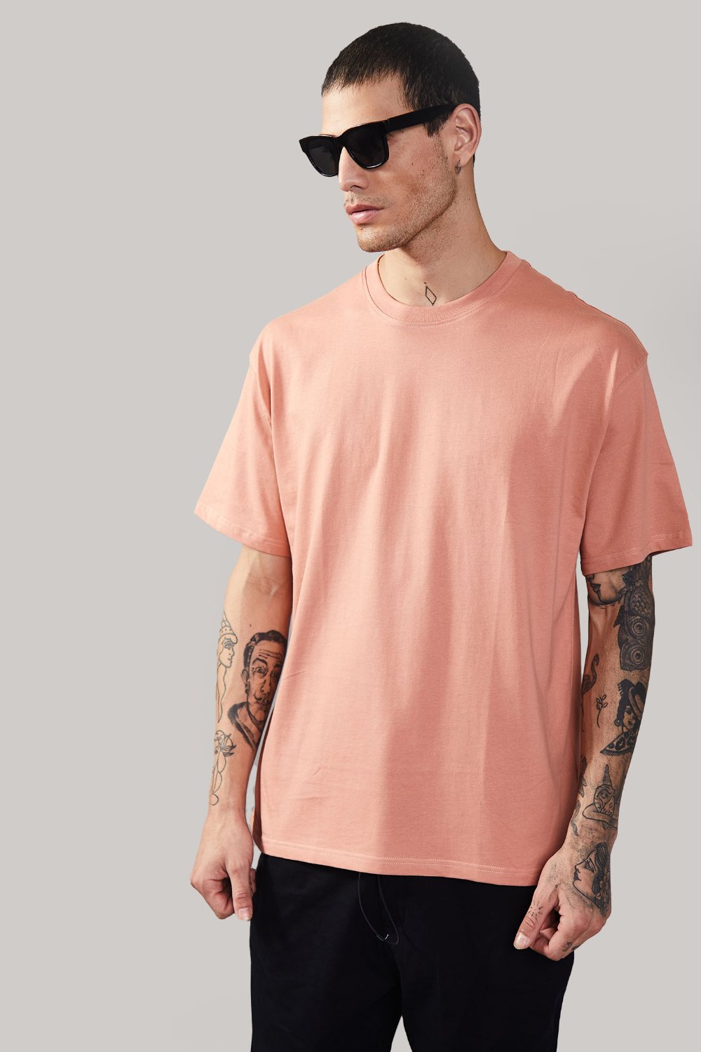 Peach Heavyweight Oversized T-shirt - BonkersCorner