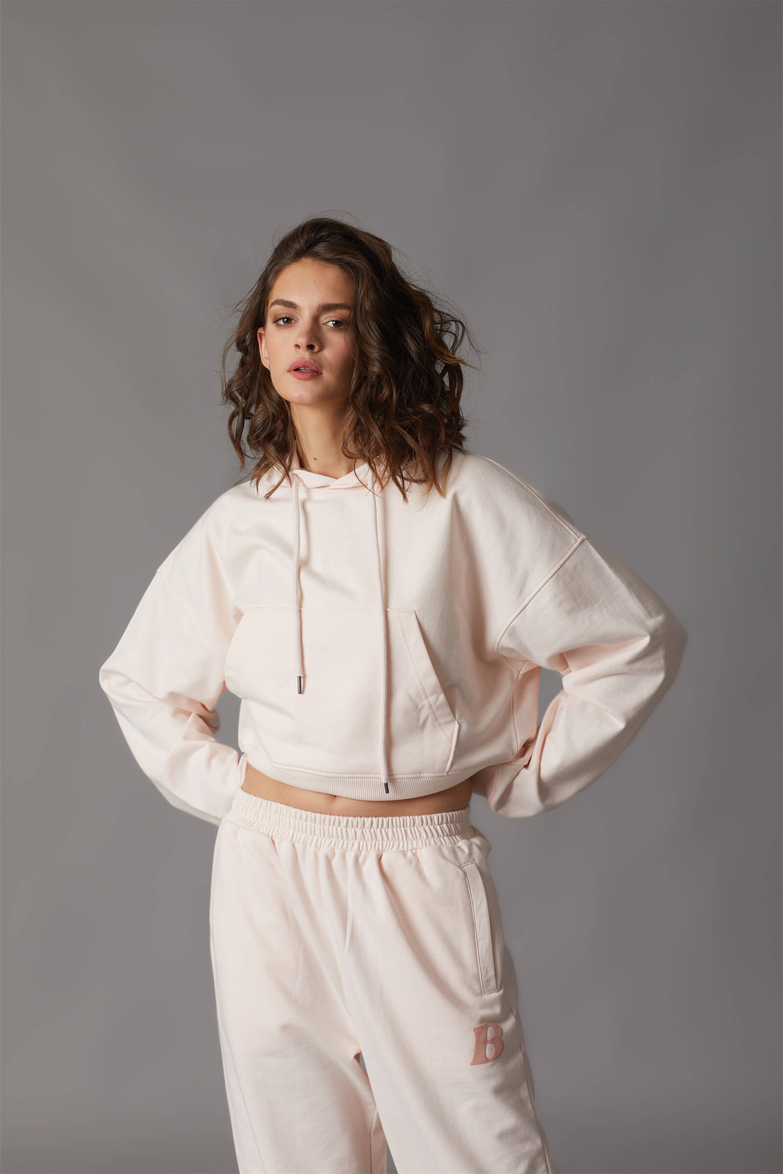 Pink Crop Hoodie - BonkersCorner