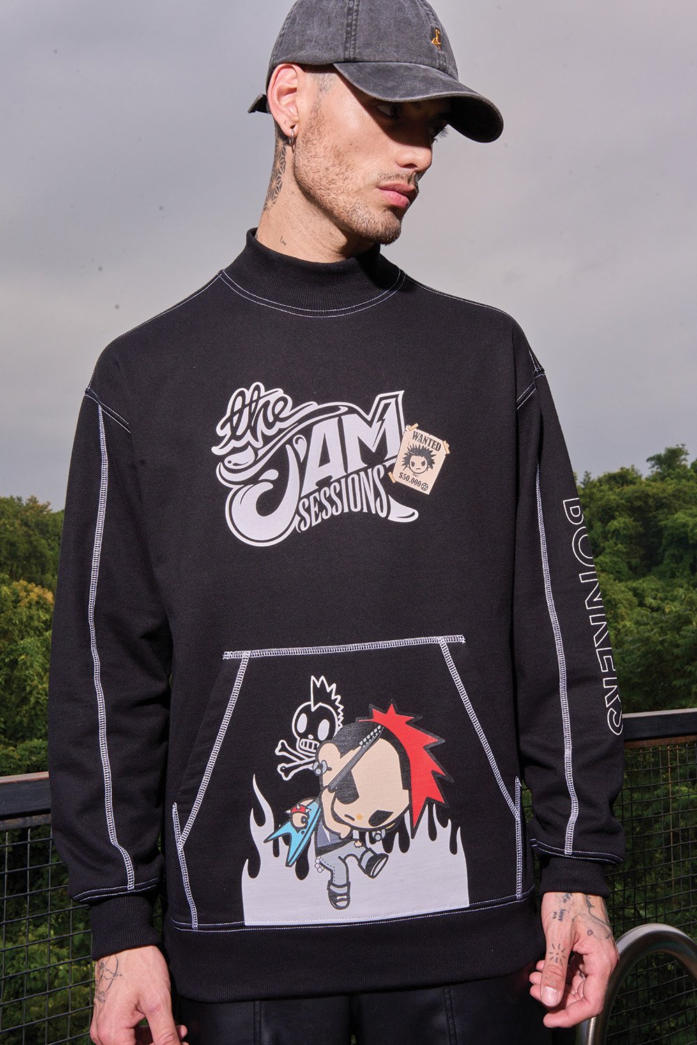 Punkstar tokidoki Highneck Sweatshirt - BonkersCorner
