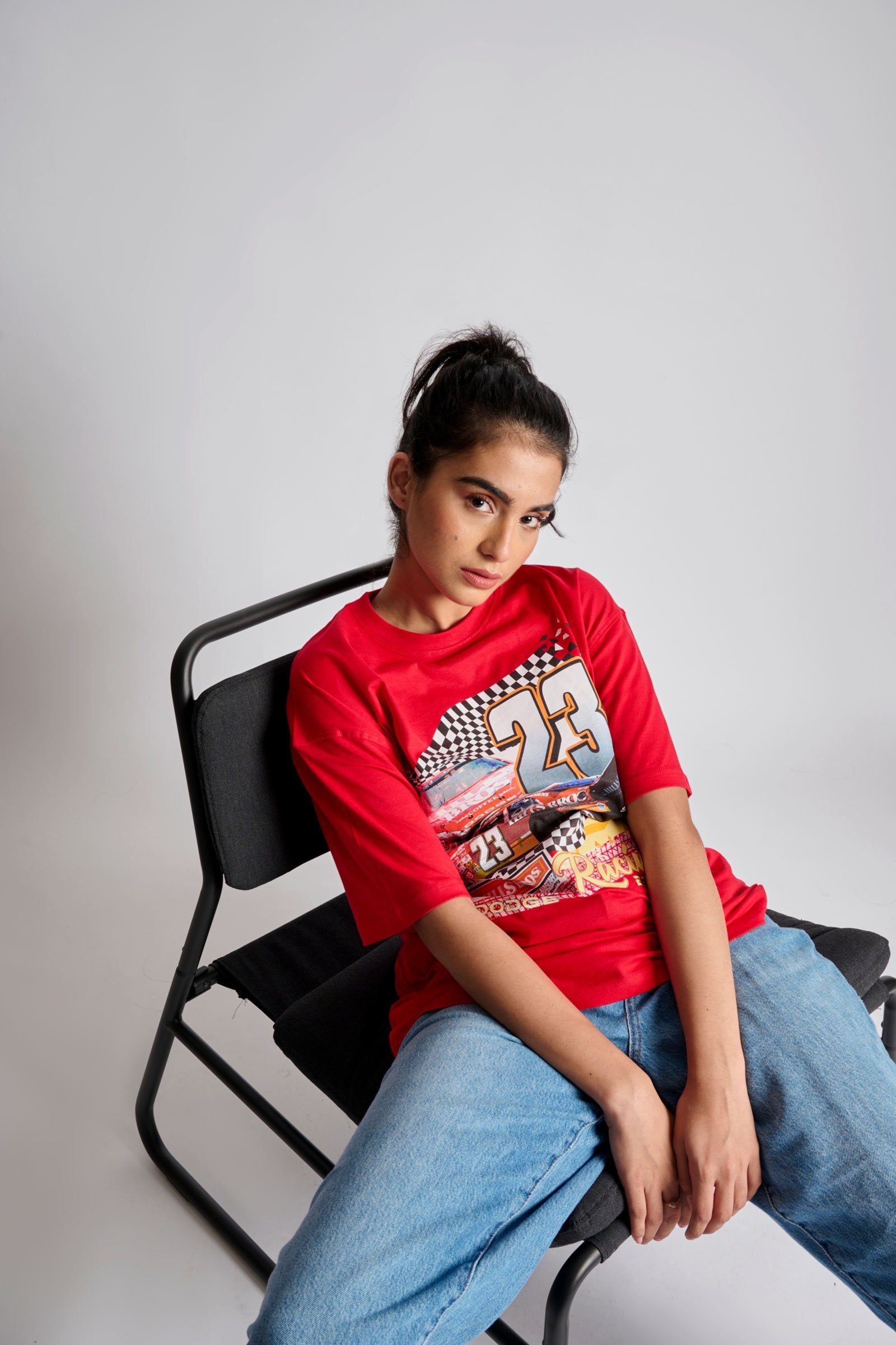 Red Motorsport Oversized T-Shirt - BonkersCorner