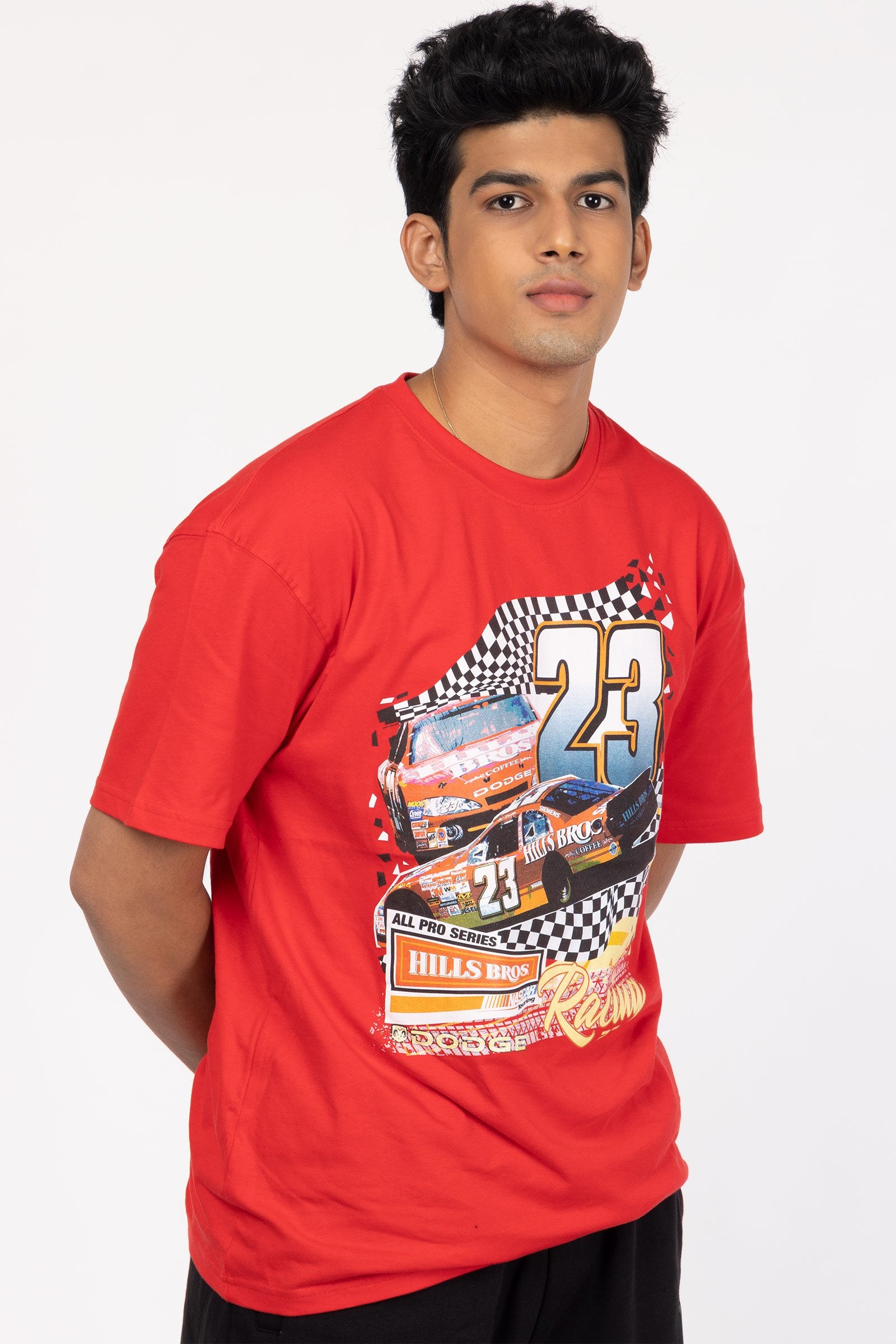 Red Motorsport Oversized T-Shirt - BonkersCorner