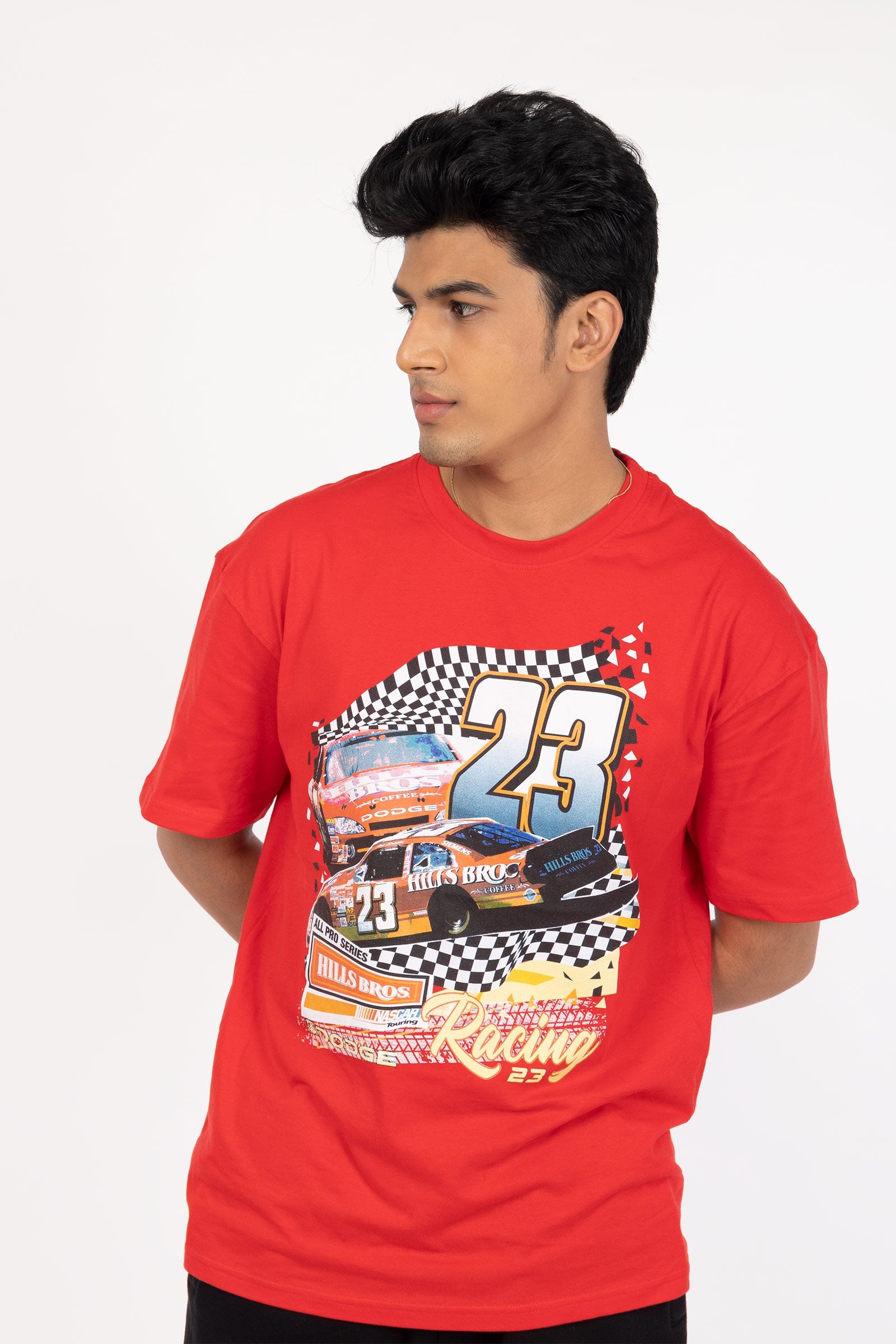 Red Motorsport Oversized T-Shirt - BonkersCorner