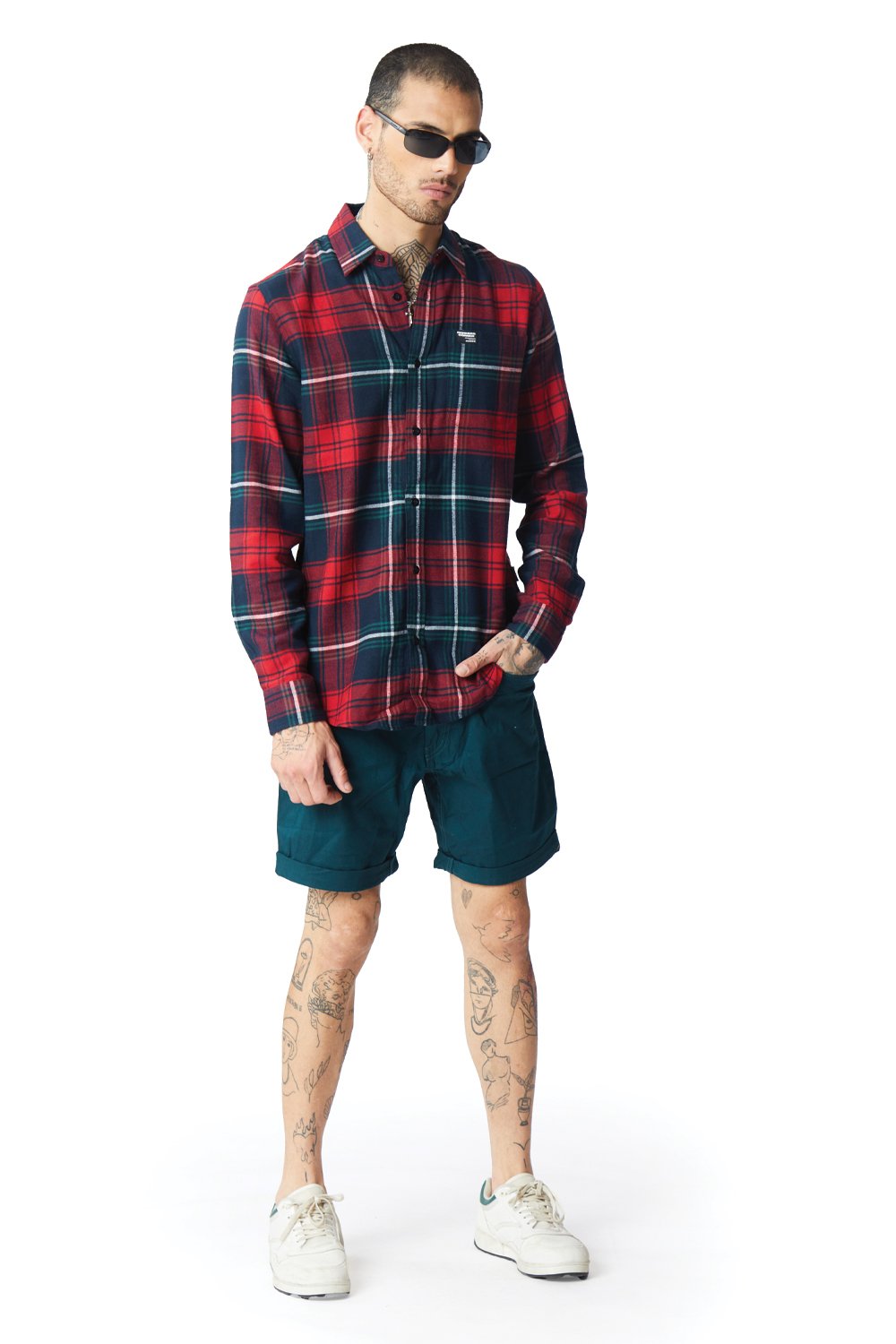Red Plaid Regular Fit Shirt - BonkersCorner