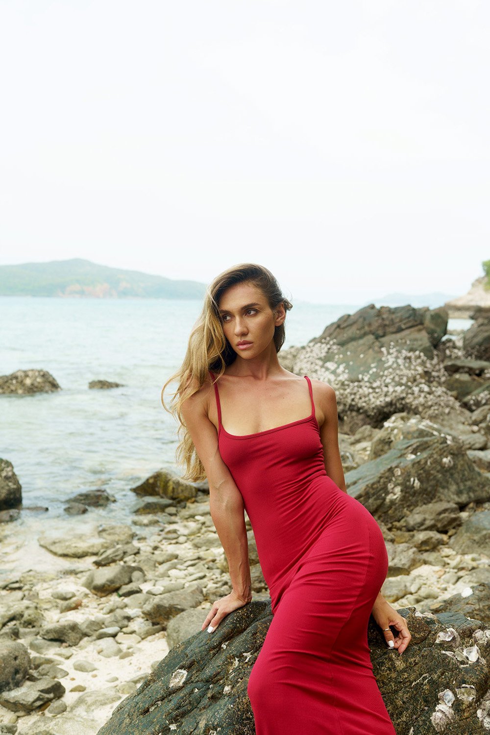 Red Soft Lounge Maxi Dress - BonkersCorner