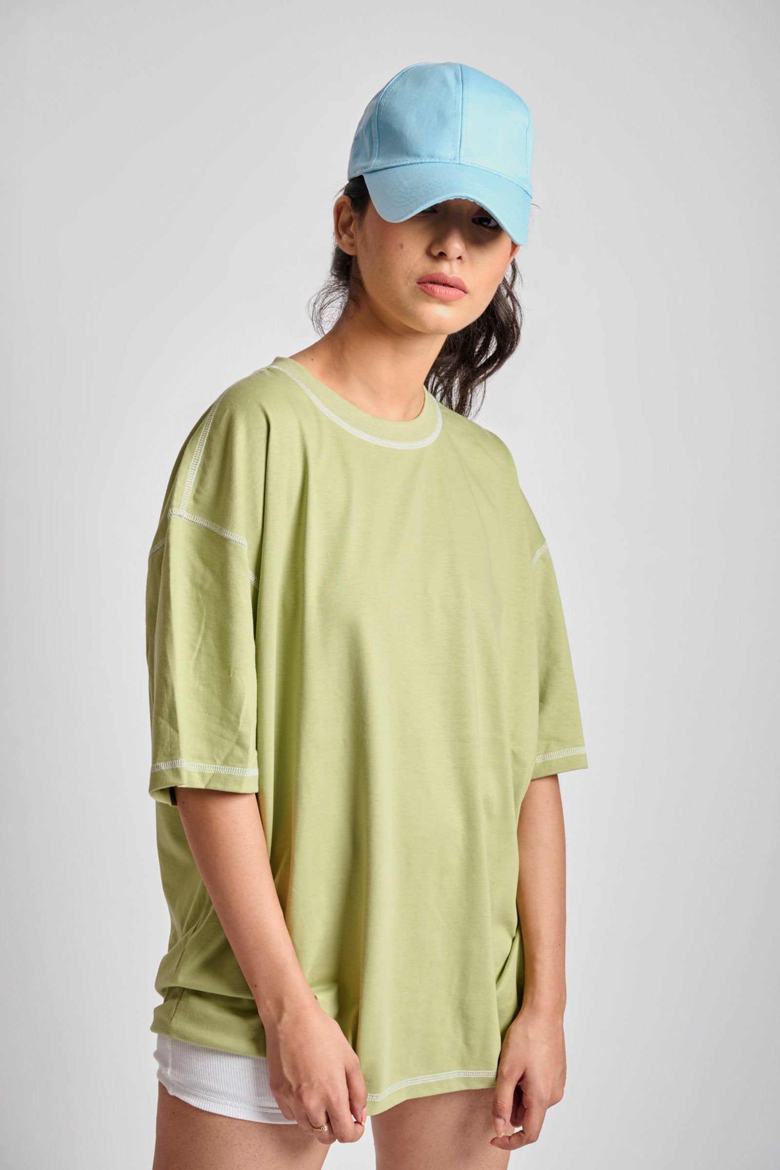 Sage Inside-Out Oversized T-shirt - BonkersCorner