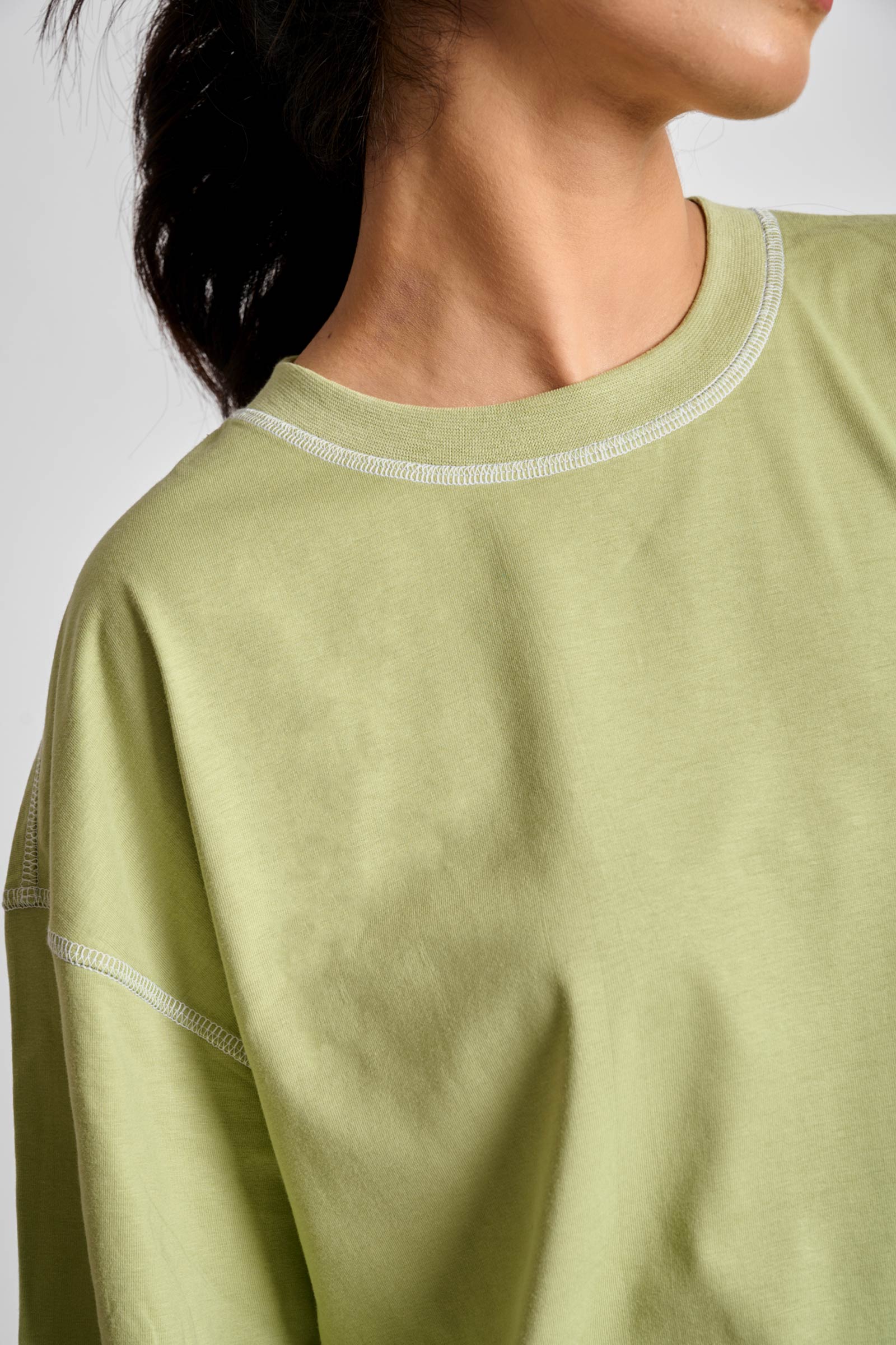 Sage Inside-Out Oversized T-shirt - BonkersCorner