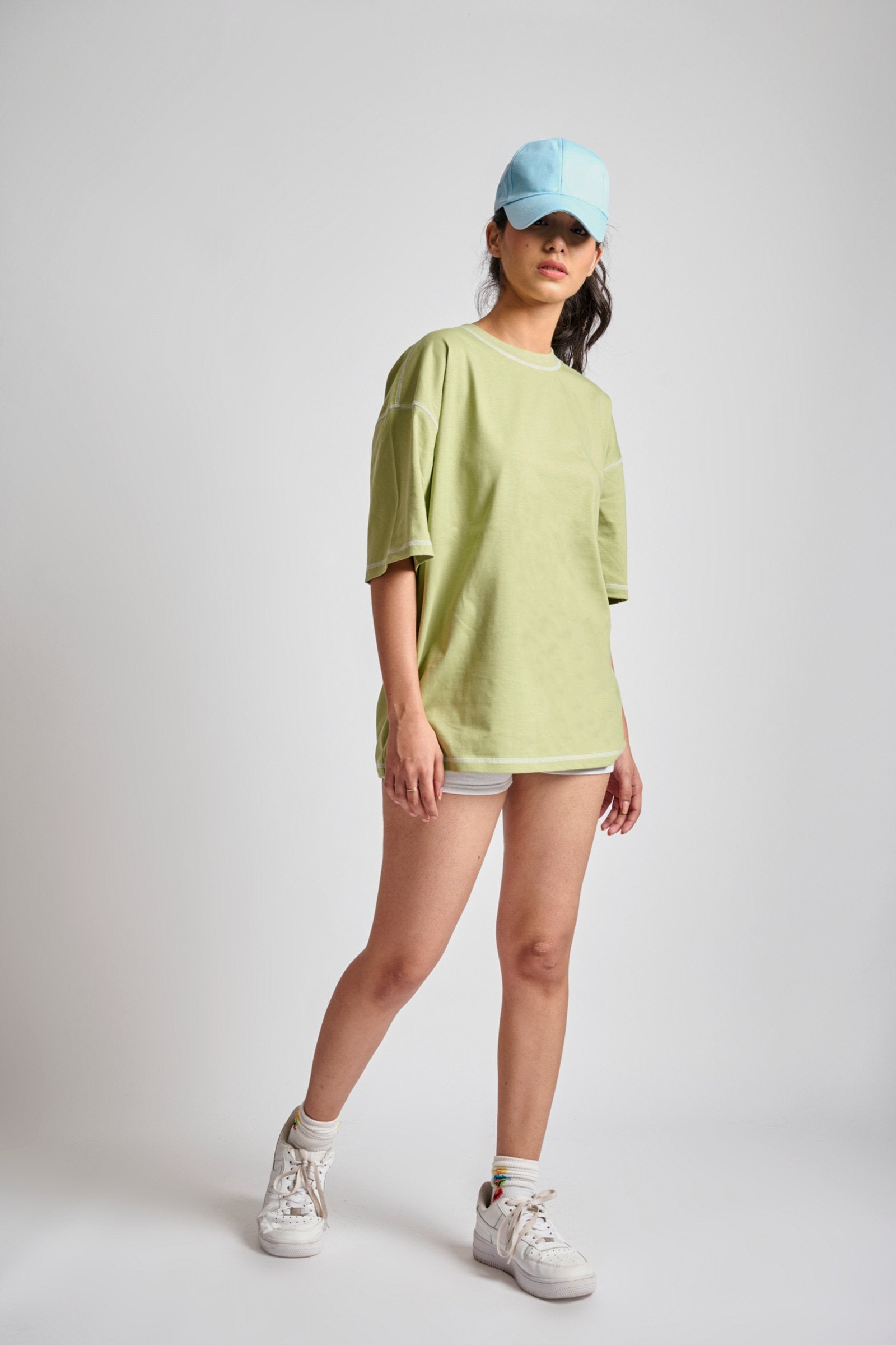 Sage Inside-Out Oversized T-shirt - BonkersCorner