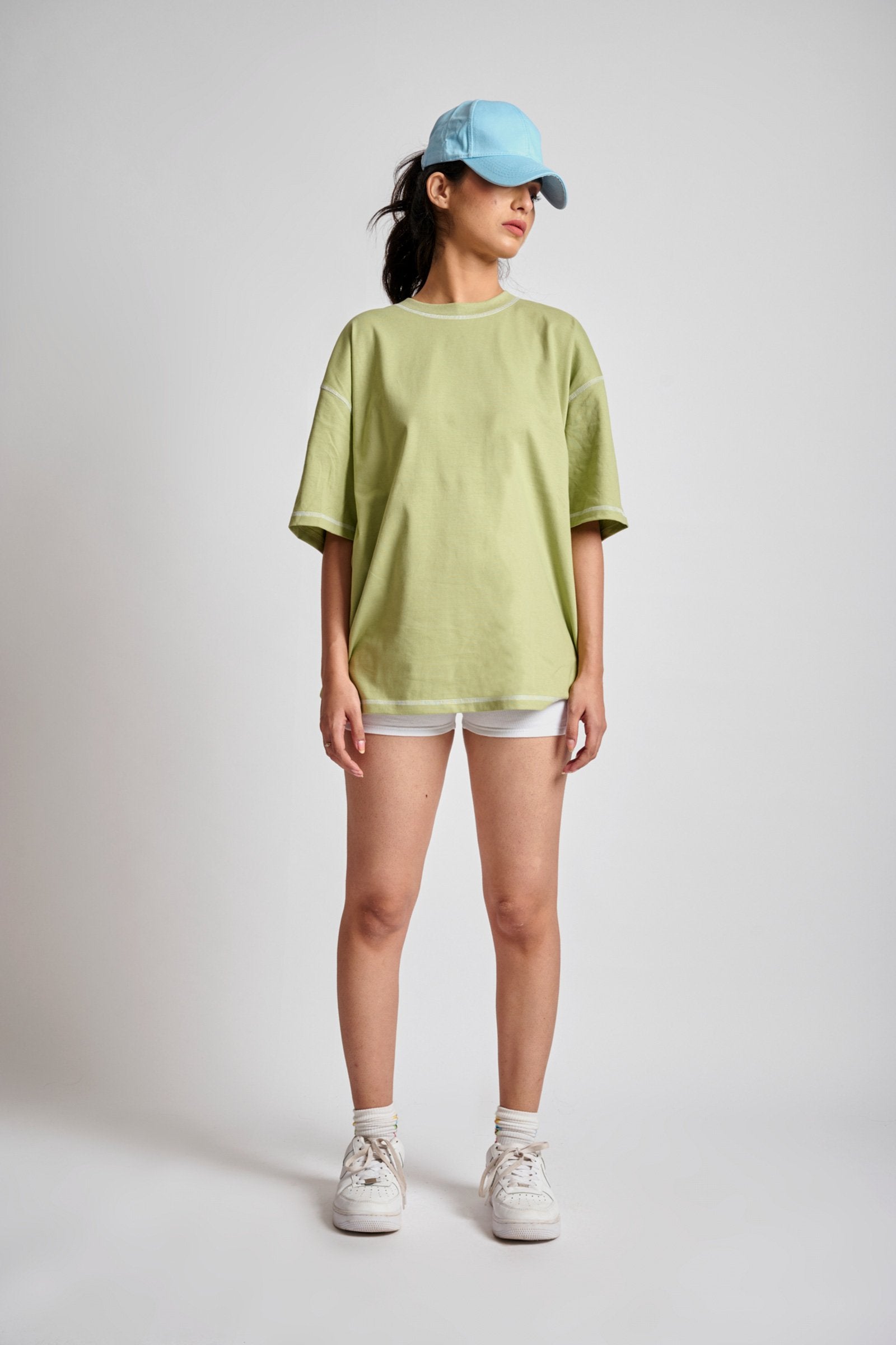 Sage Inside-Out Oversized T-shirt - BonkersCorner