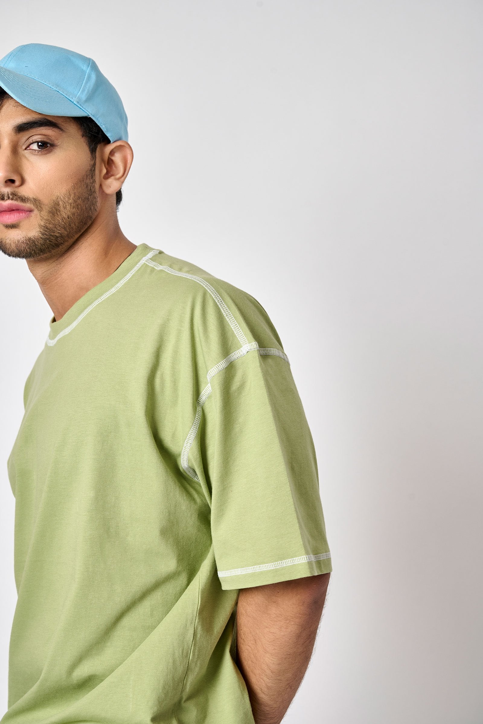 Sage Inside-Out Oversized T-shirt - BonkersCorner