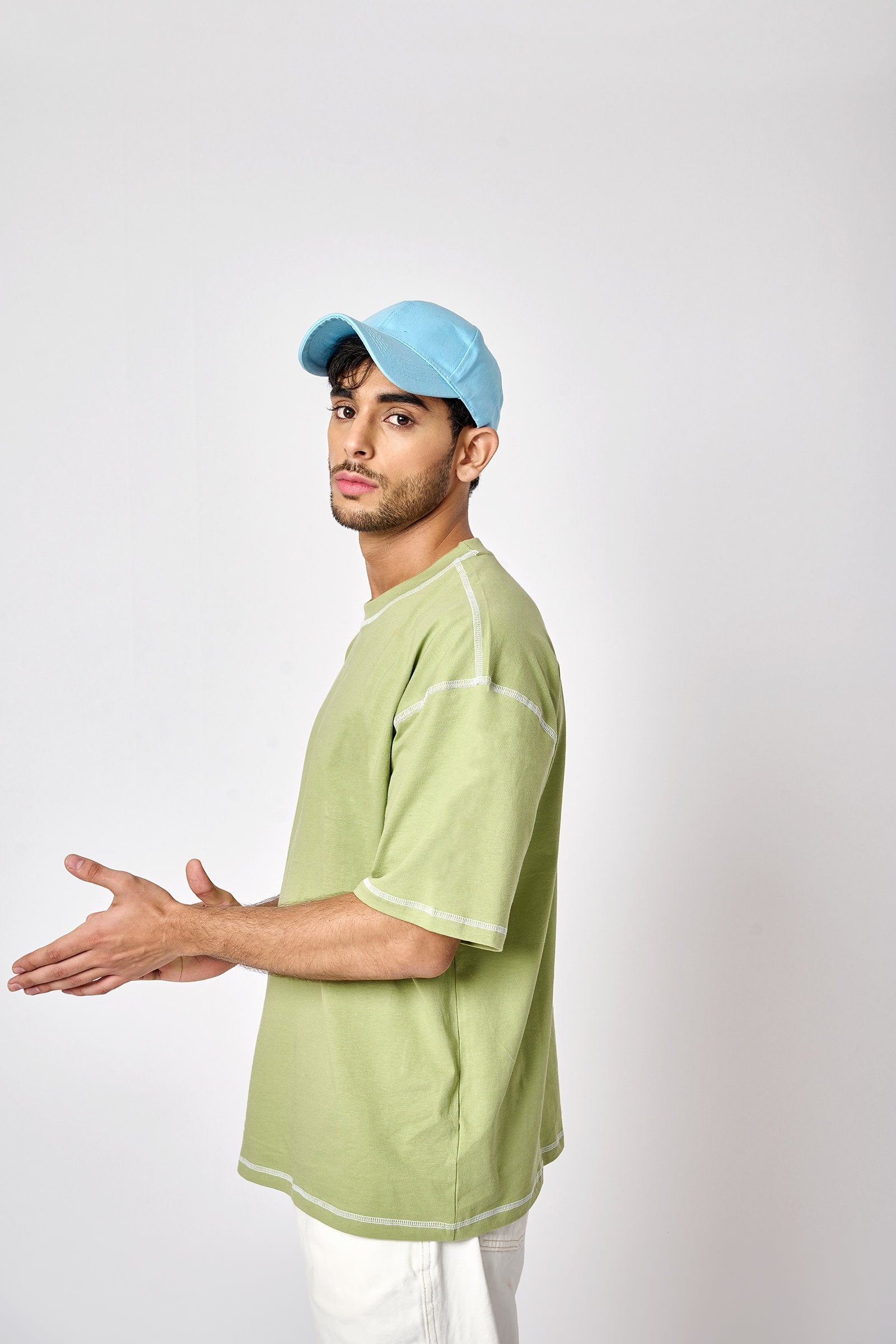 Sage Inside-Out Oversized T-shirt - BonkersCorner