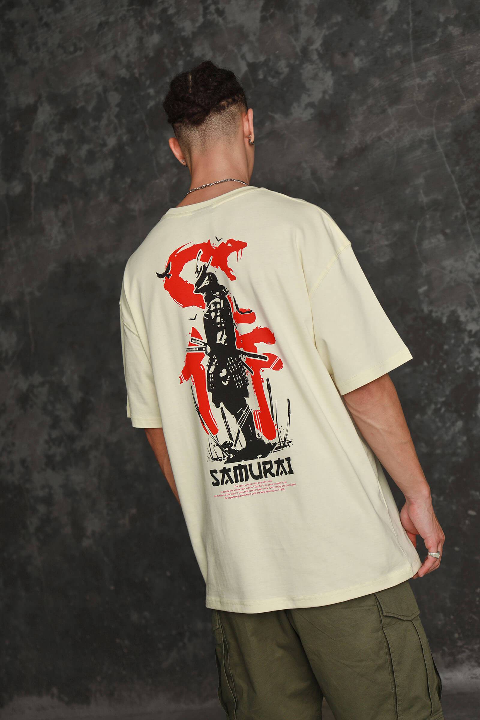Samurai Oversized T-shirt - BonkersCorner